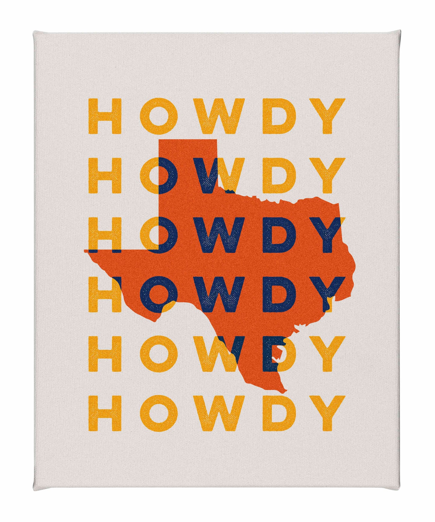Texas Howdy B - Gallery Wrapped Canvas