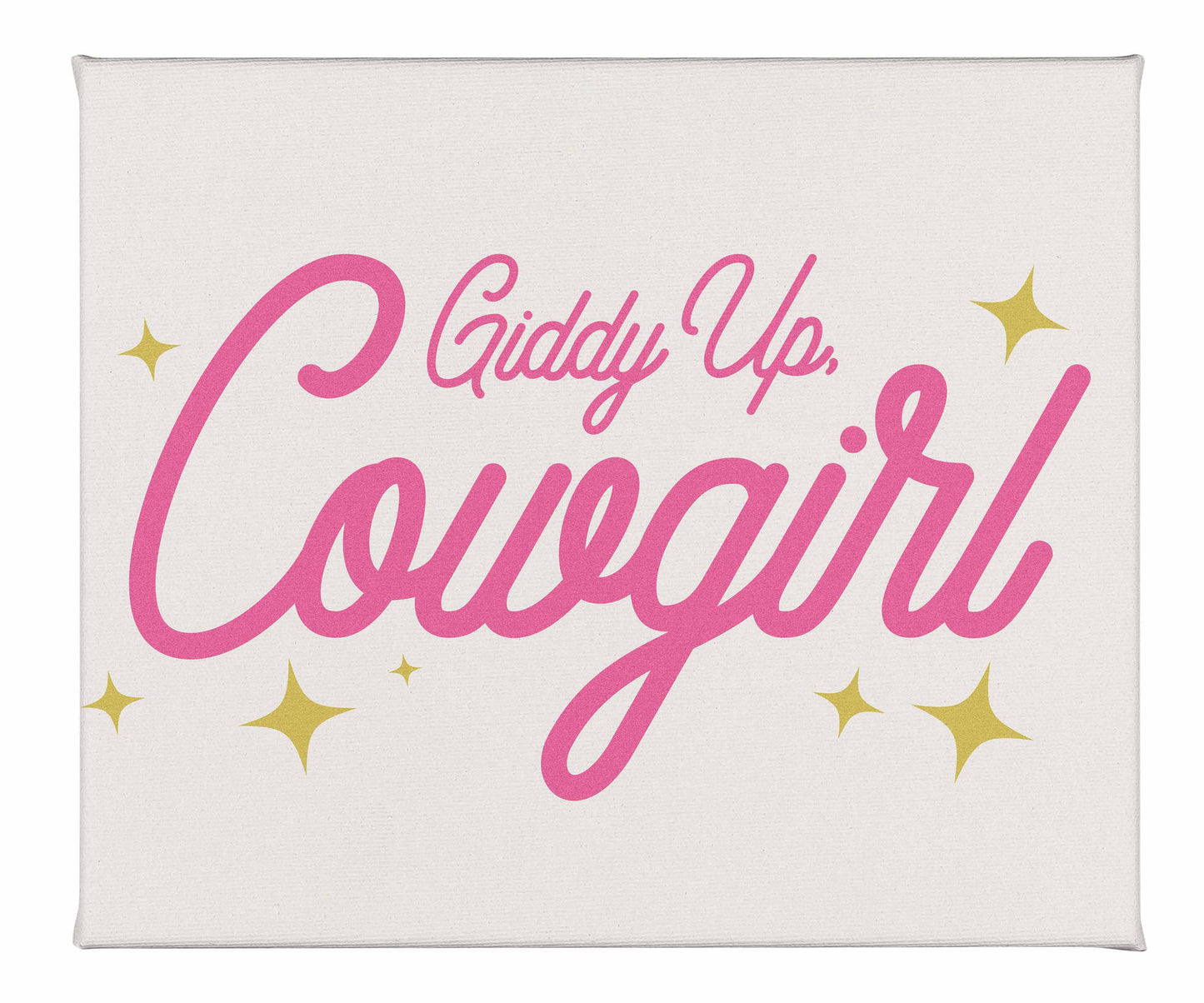 Giddy Up Cowgirl A - Gallery Wrapped Canvas