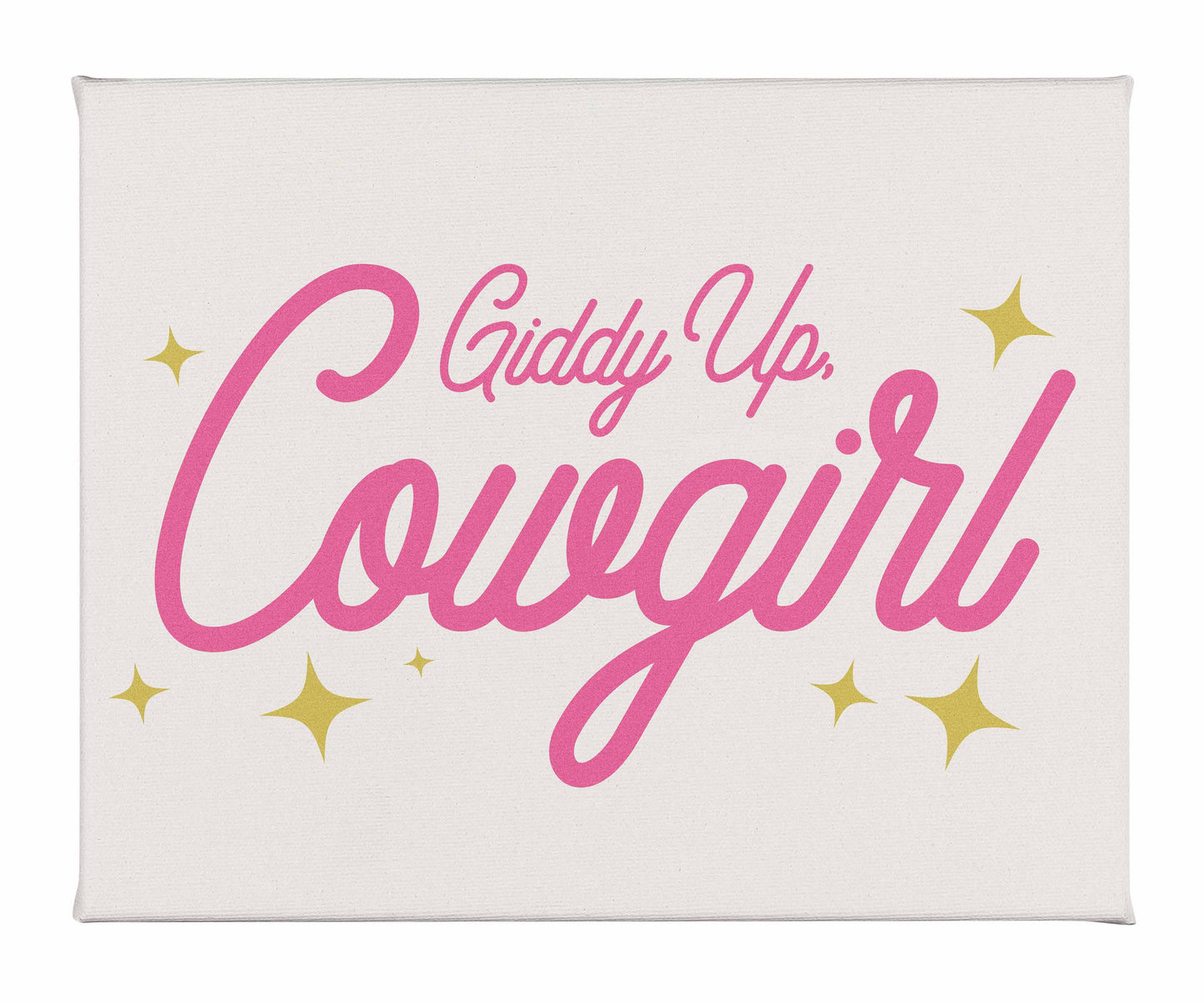 Giddy Up Cowgirl A - Gallery Wrapped Canvas