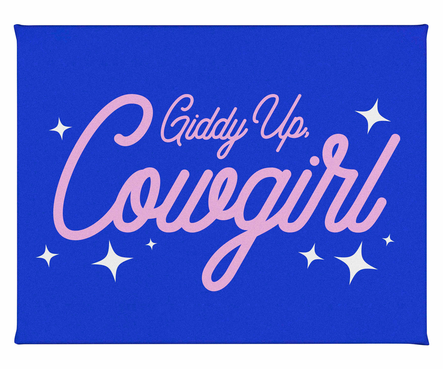 Giddy Up Cowgirl B - Gallery Wrapped Canvas
