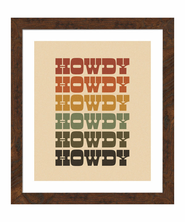 Texas Howdy A - Art Prints