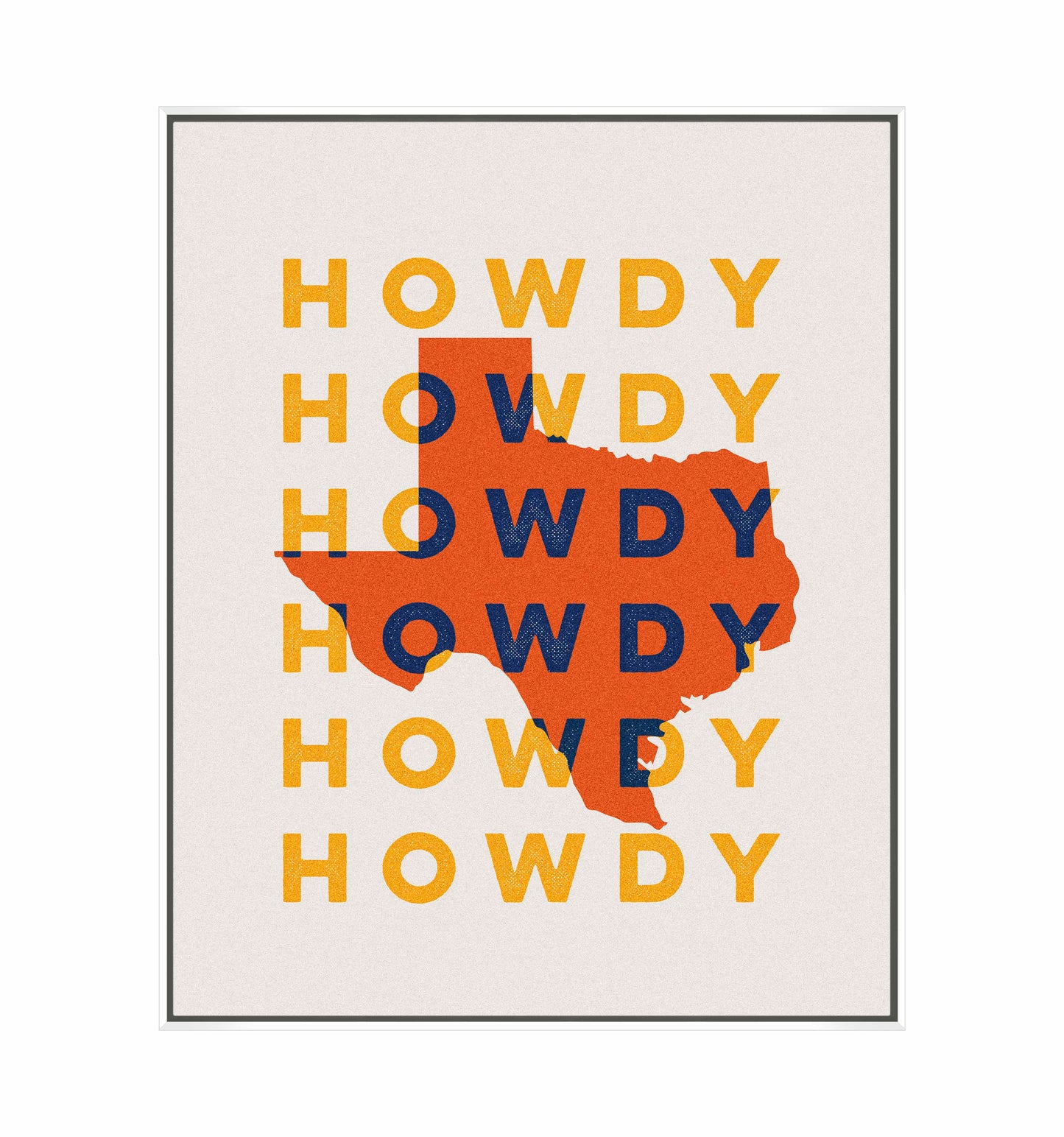 Texas Howdy B - Gallery Wrapped Canvas