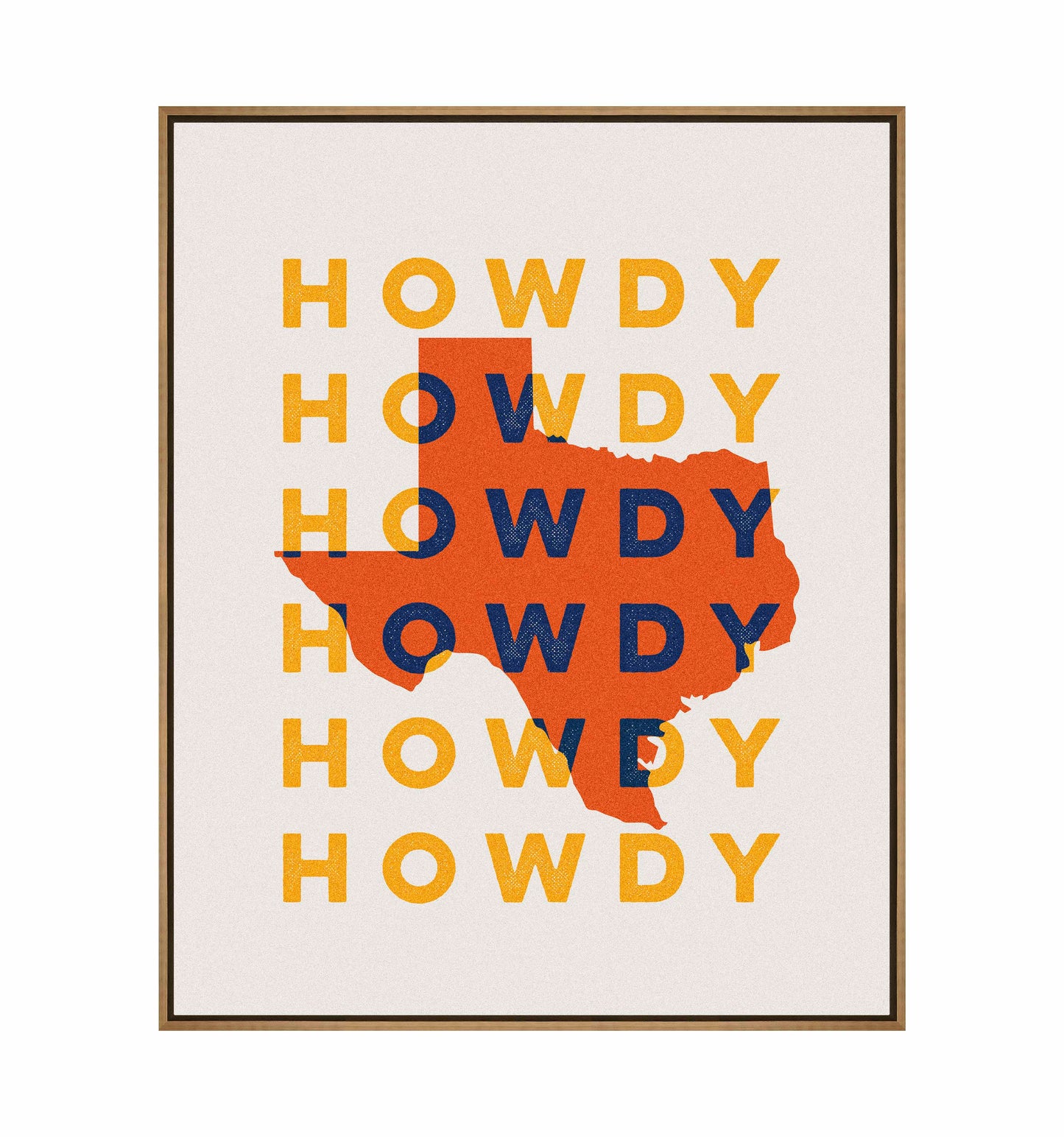 Texas Howdy B - Gallery Wrapped Canvas