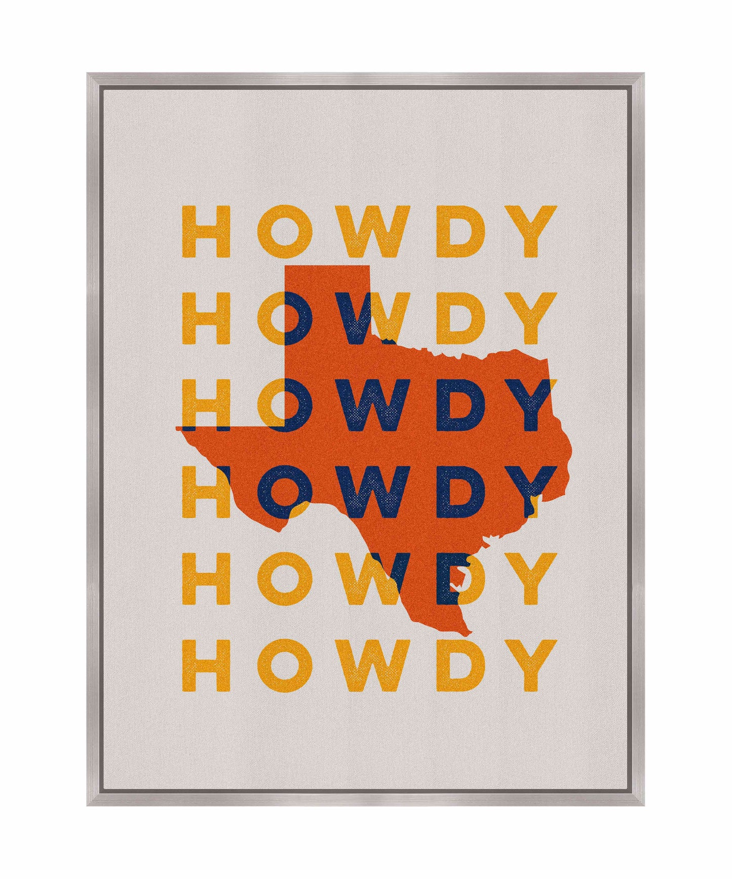 Texas Howdy B - Gallery Wrapped Canvas