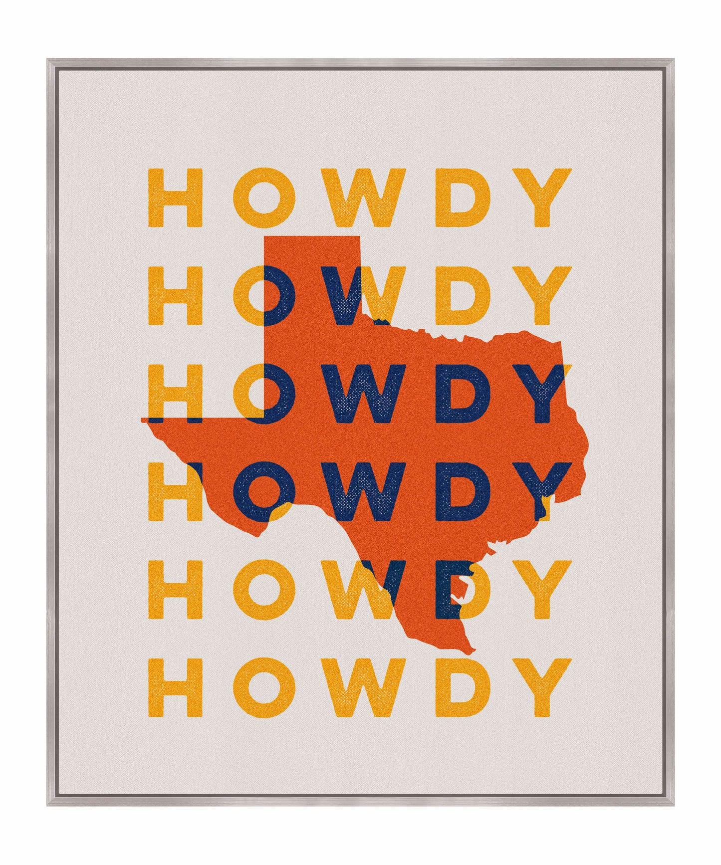 Texas Howdy B - Gallery Wrapped Canvas
