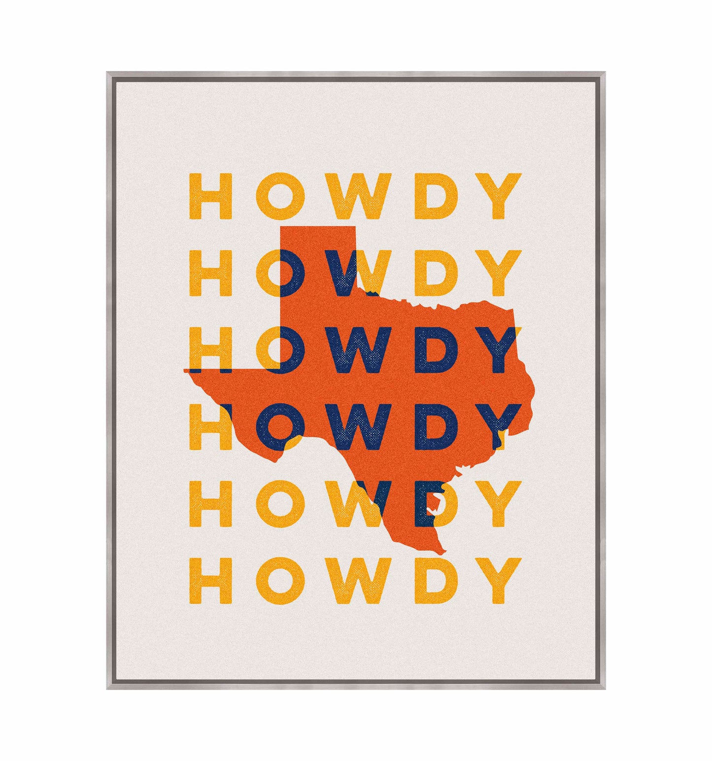 Texas Howdy B - Gallery Wrapped Canvas