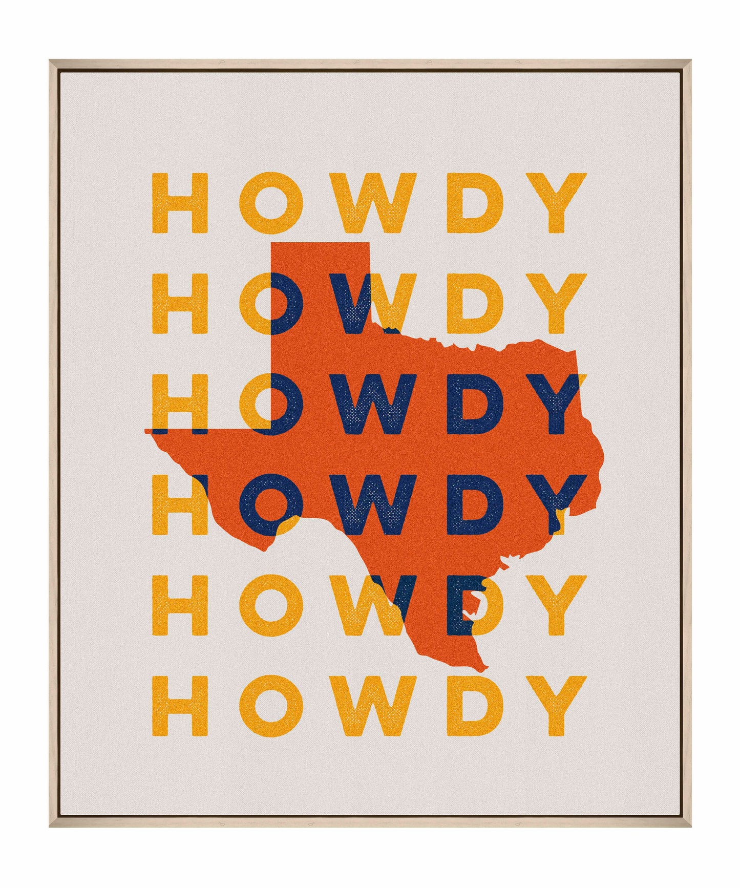 Texas Howdy B - Gallery Wrapped Canvas