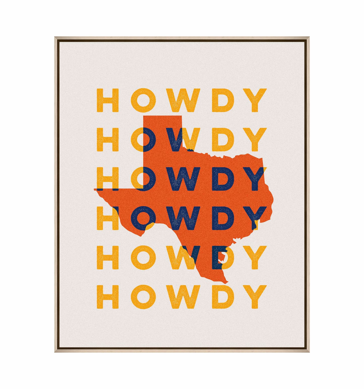 Texas Howdy B - Gallery Wrapped Canvas