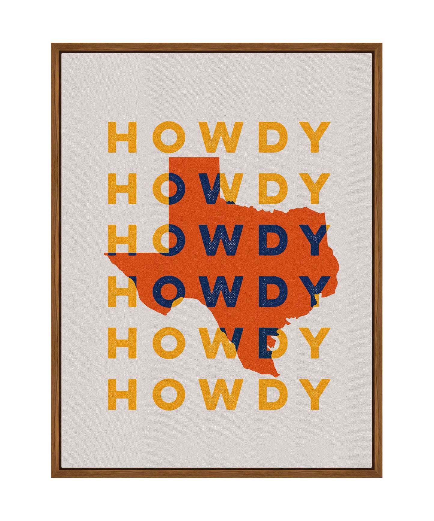 Texas Howdy B - Gallery Wrapped Canvas