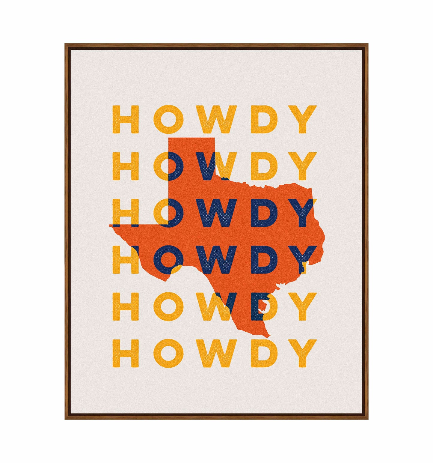 Texas Howdy B - Gallery Wrapped Canvas