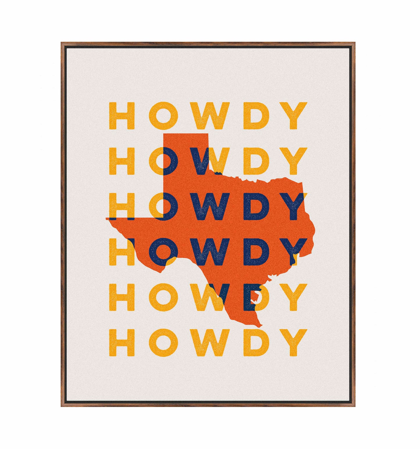 Texas Howdy B - Gallery Wrapped Canvas