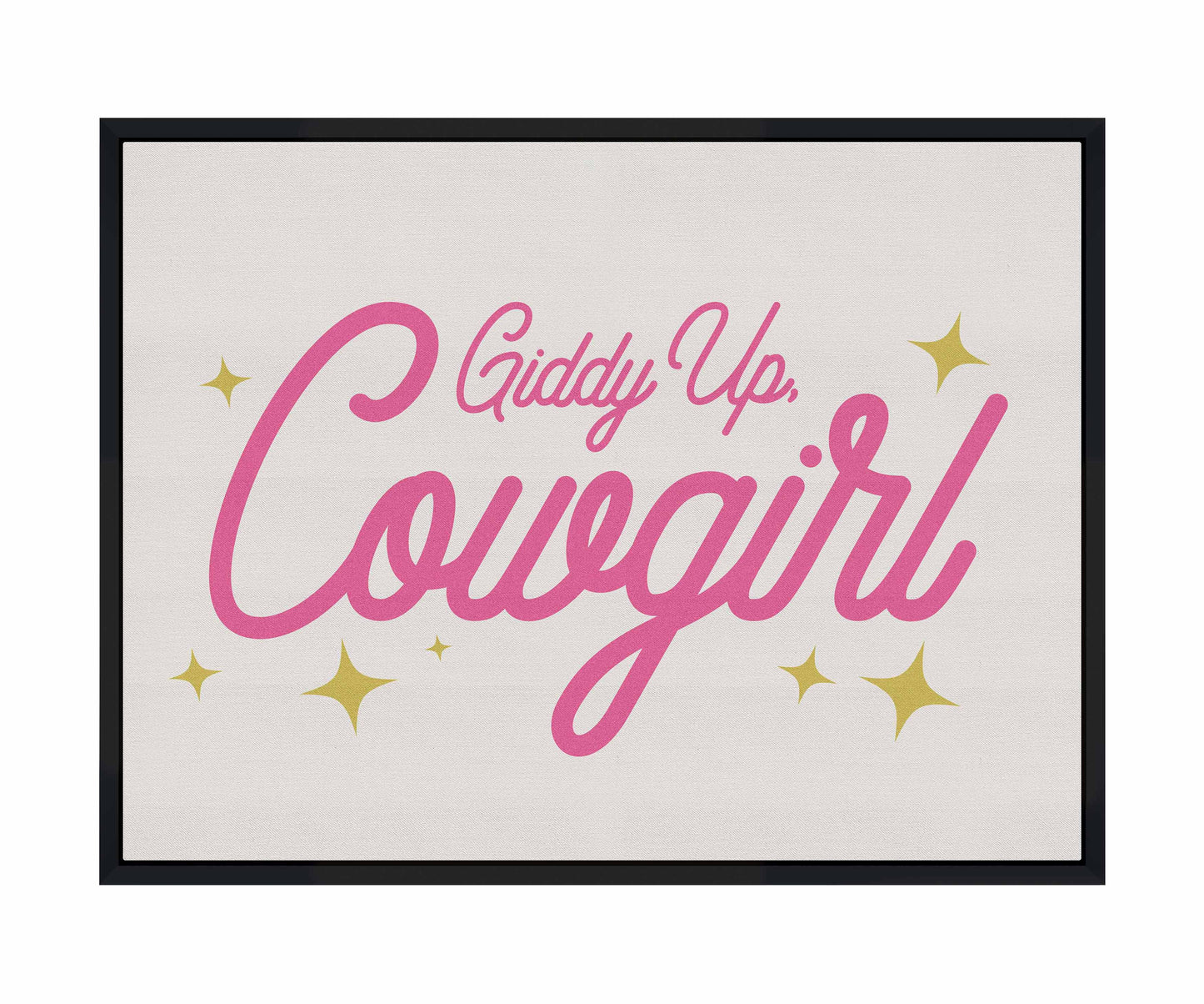 Giddy Up Cowgirl A - Gallery Wrapped Canvas