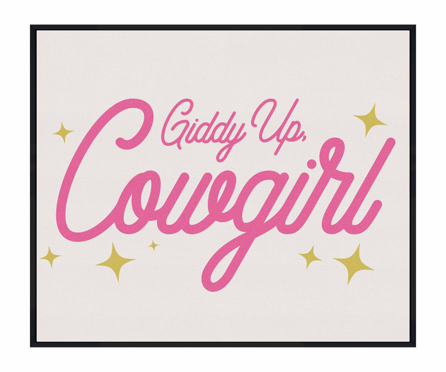 Giddy Up Cowgirl A - Gallery Wrapped Canvas