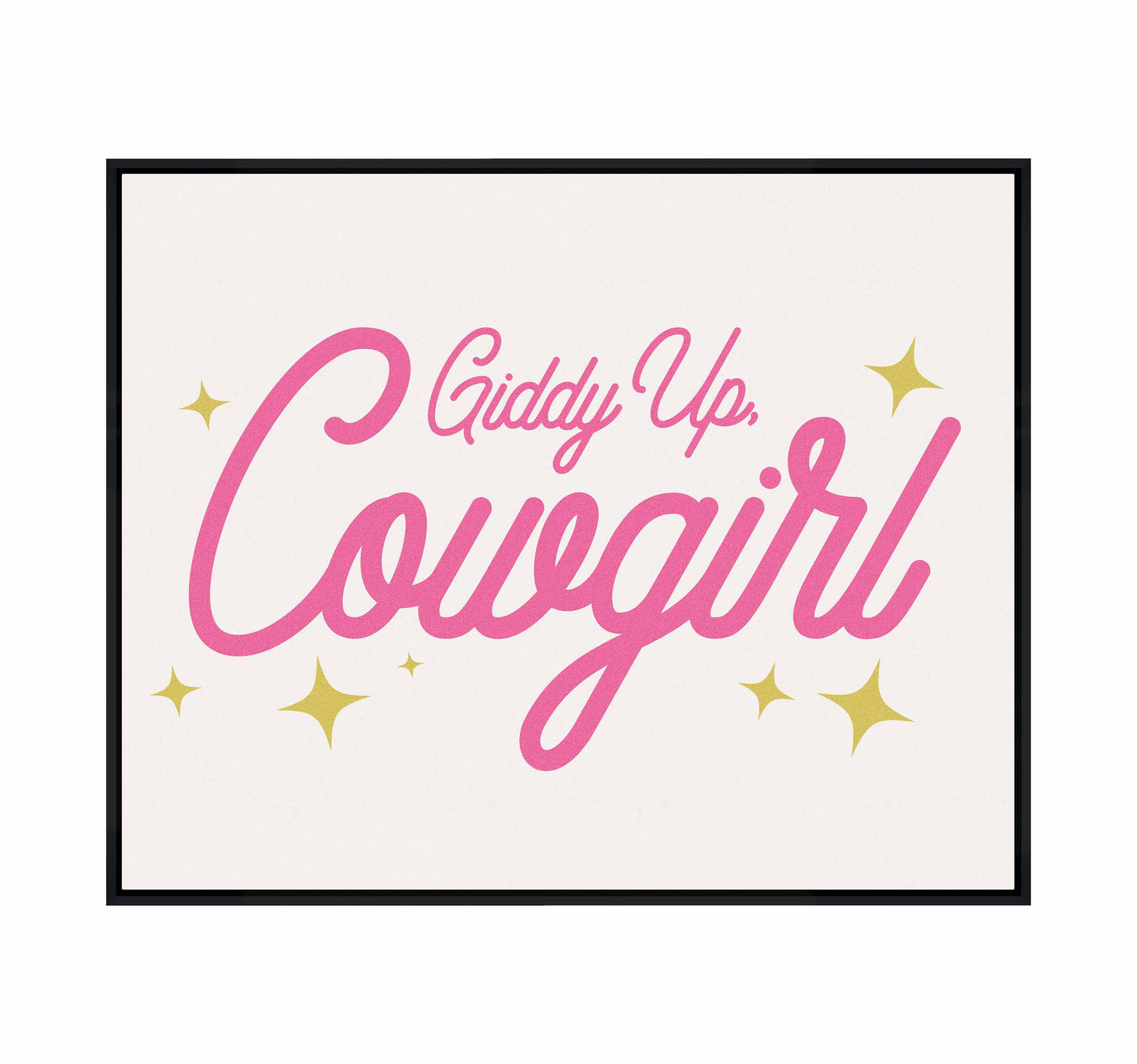 Giddy Up Cowgirl A - Gallery Wrapped Canvas
