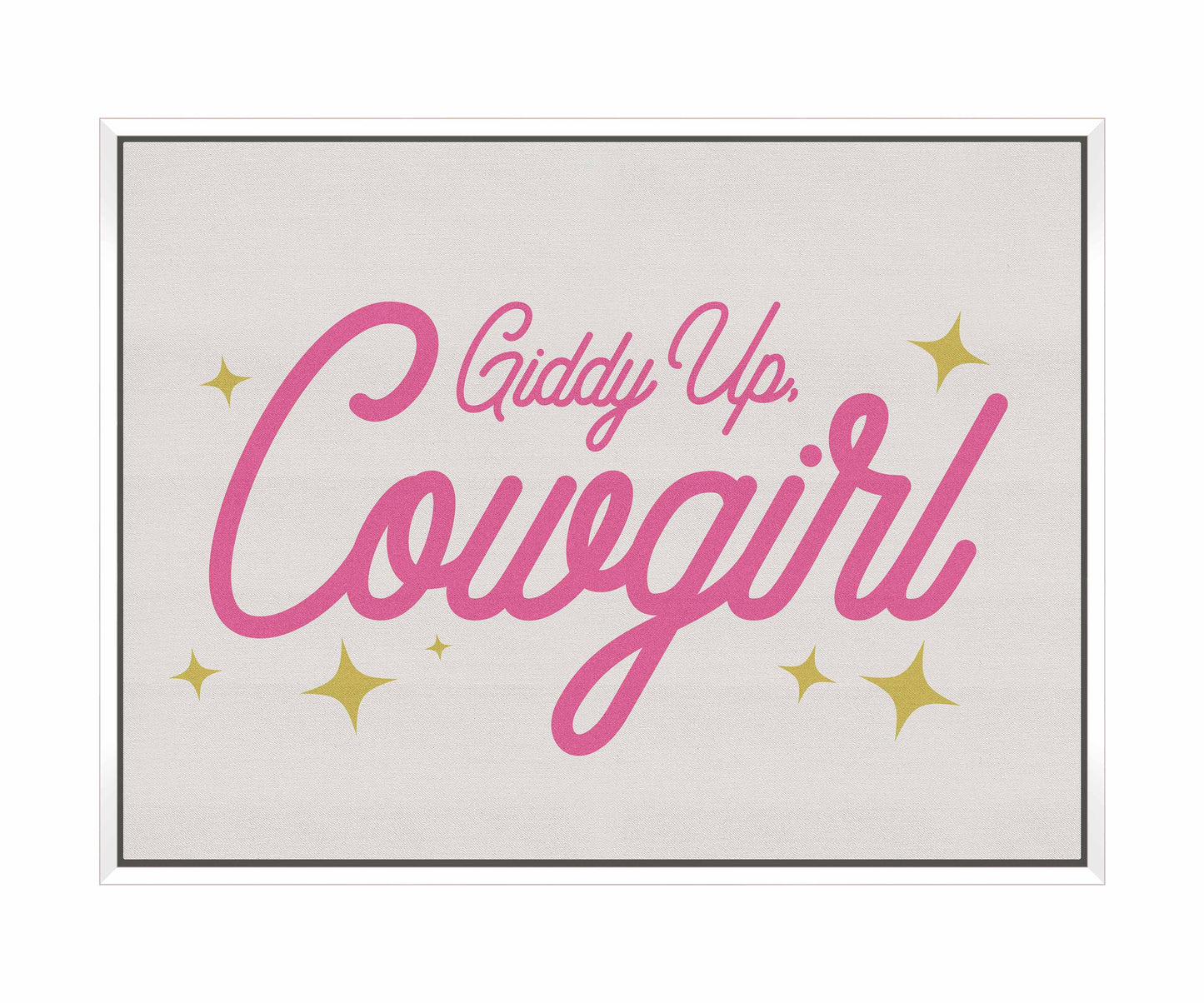 Giddy Up Cowgirl A - Gallery Wrapped Canvas