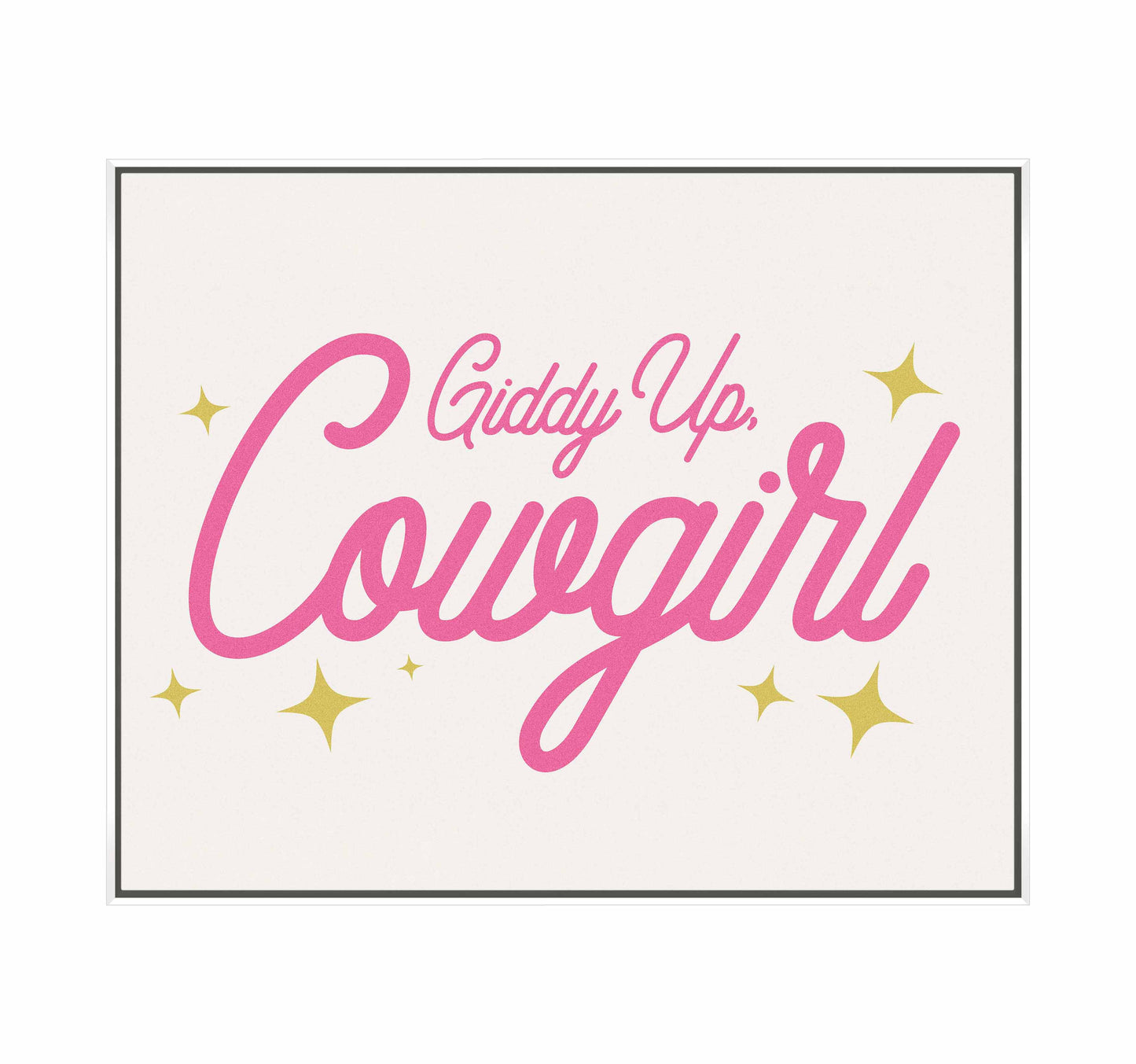 Giddy Up Cowgirl A - Gallery Wrapped Canvas