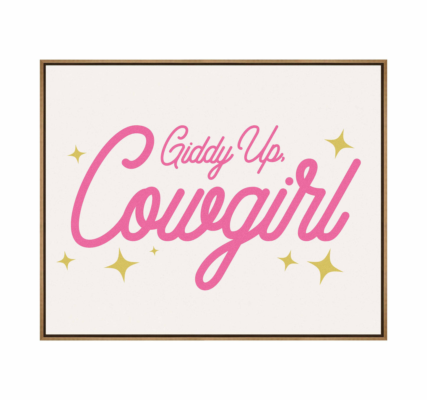 Giddy Up Cowgirl A - Gallery Wrapped Canvas