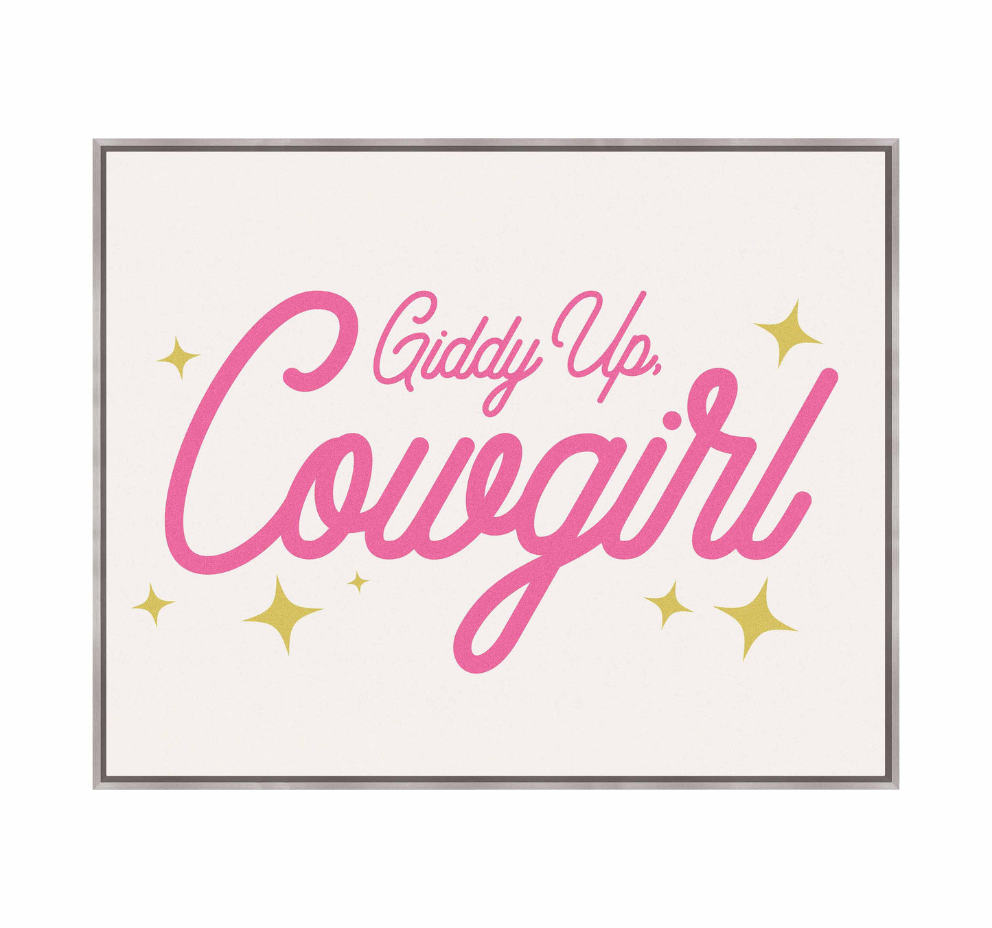 Giddy Up Cowgirl A - Gallery Wrapped Canvas