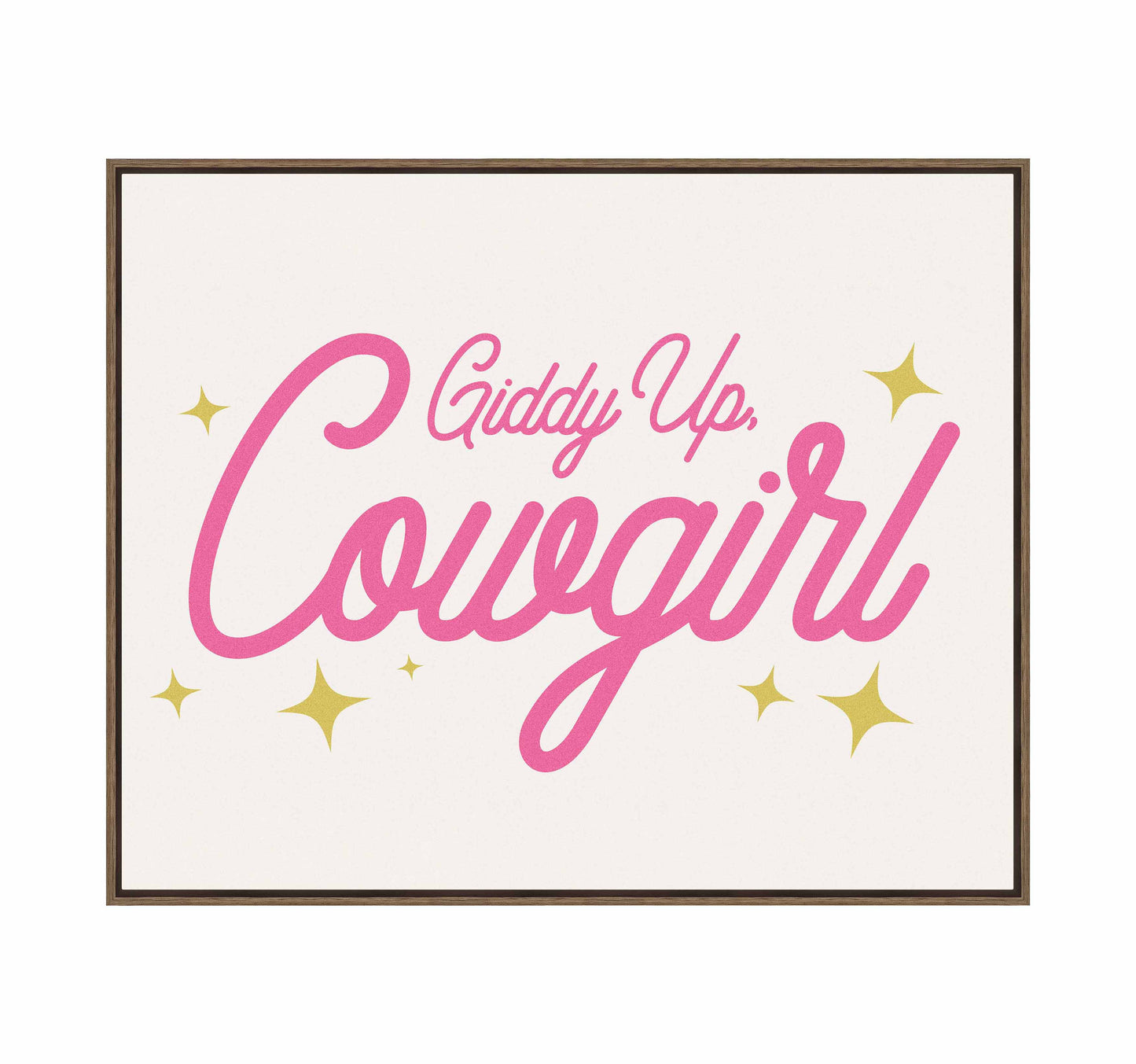 Giddy Up Cowgirl A - Gallery Wrapped Canvas