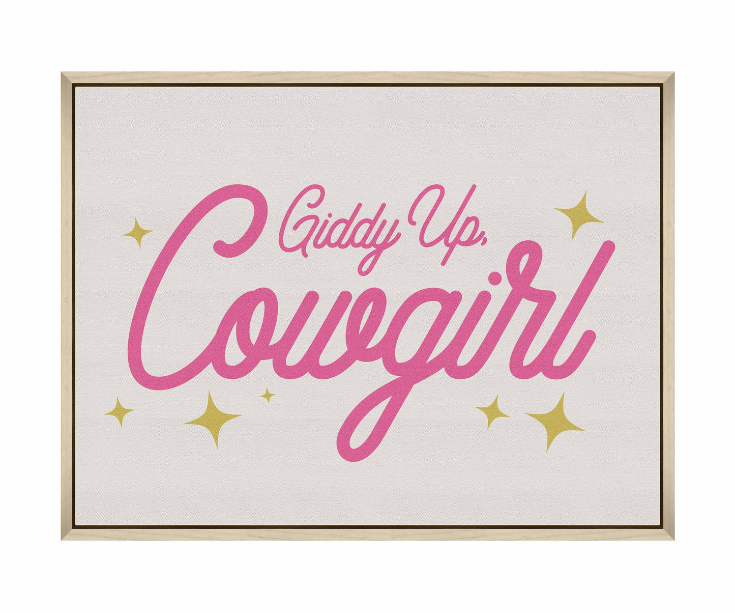Giddy Up Cowgirl A - Gallery Wrapped Canvas