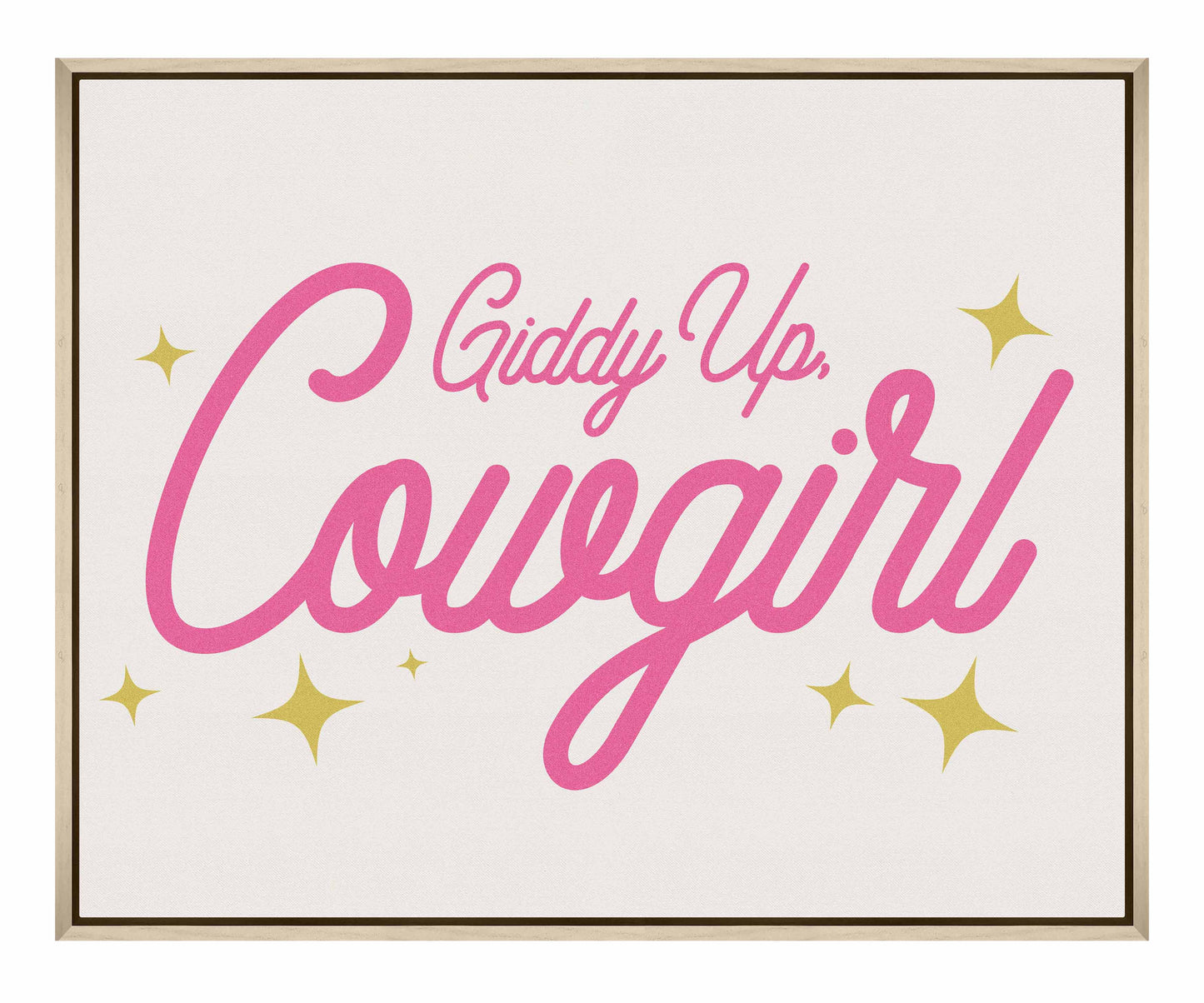 Giddy Up Cowgirl A - Gallery Wrapped Canvas