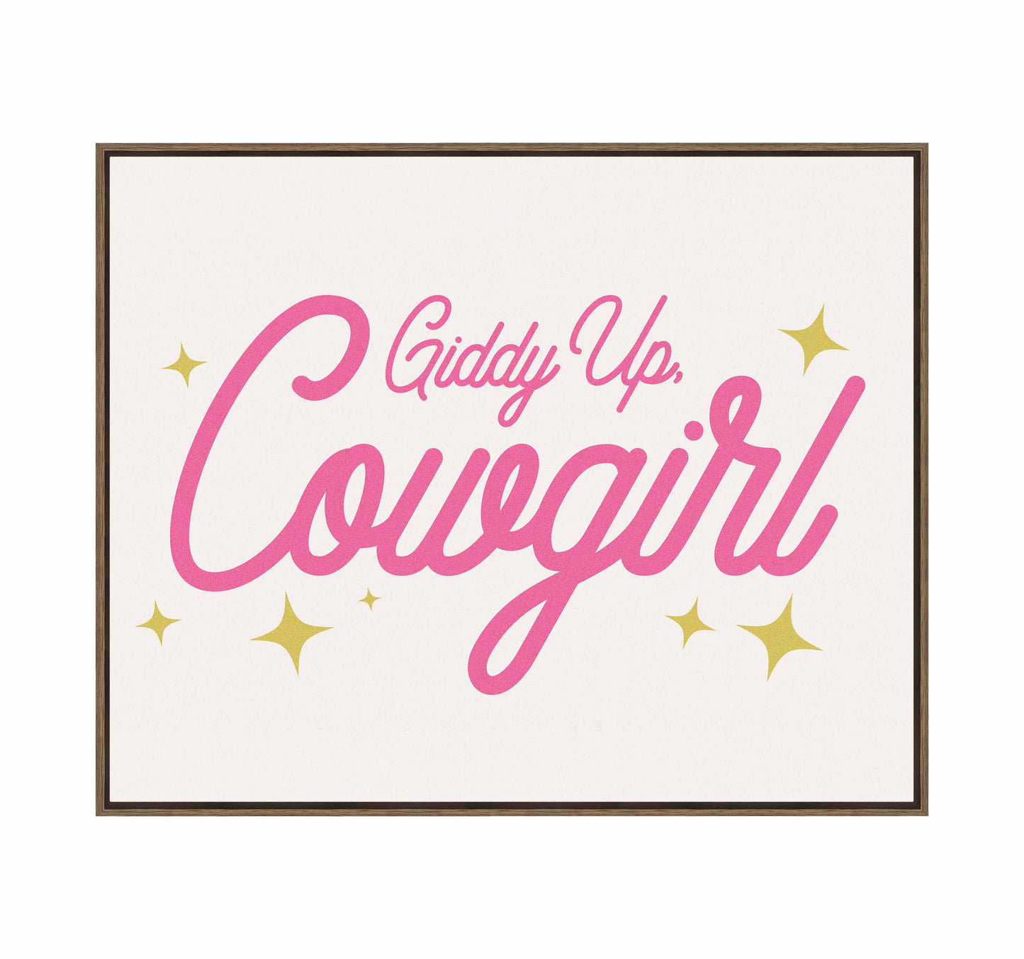 Giddy Up Cowgirl A - Gallery Wrapped Canvas