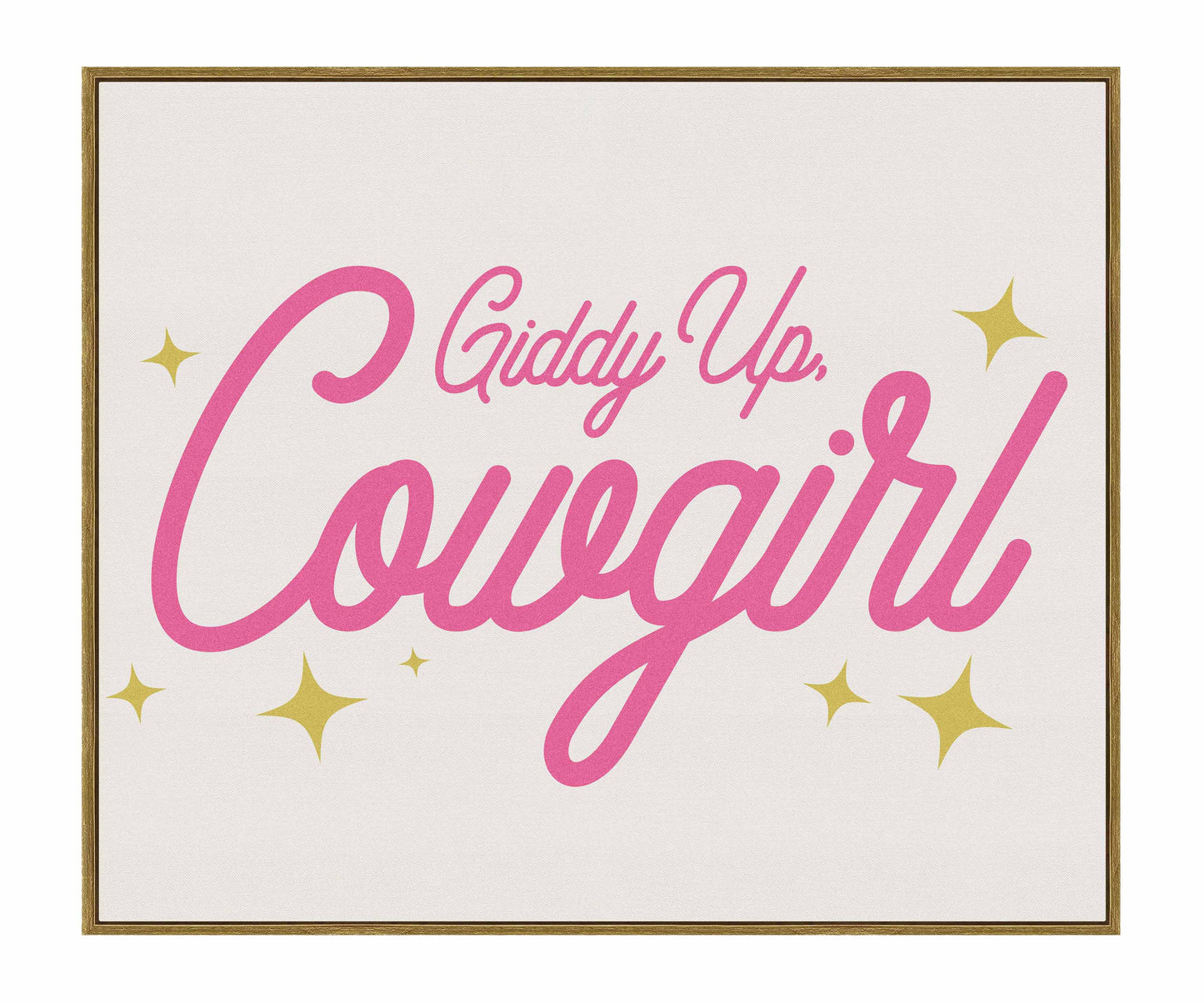 Giddy Up Cowgirl A - Gallery Wrapped Canvas