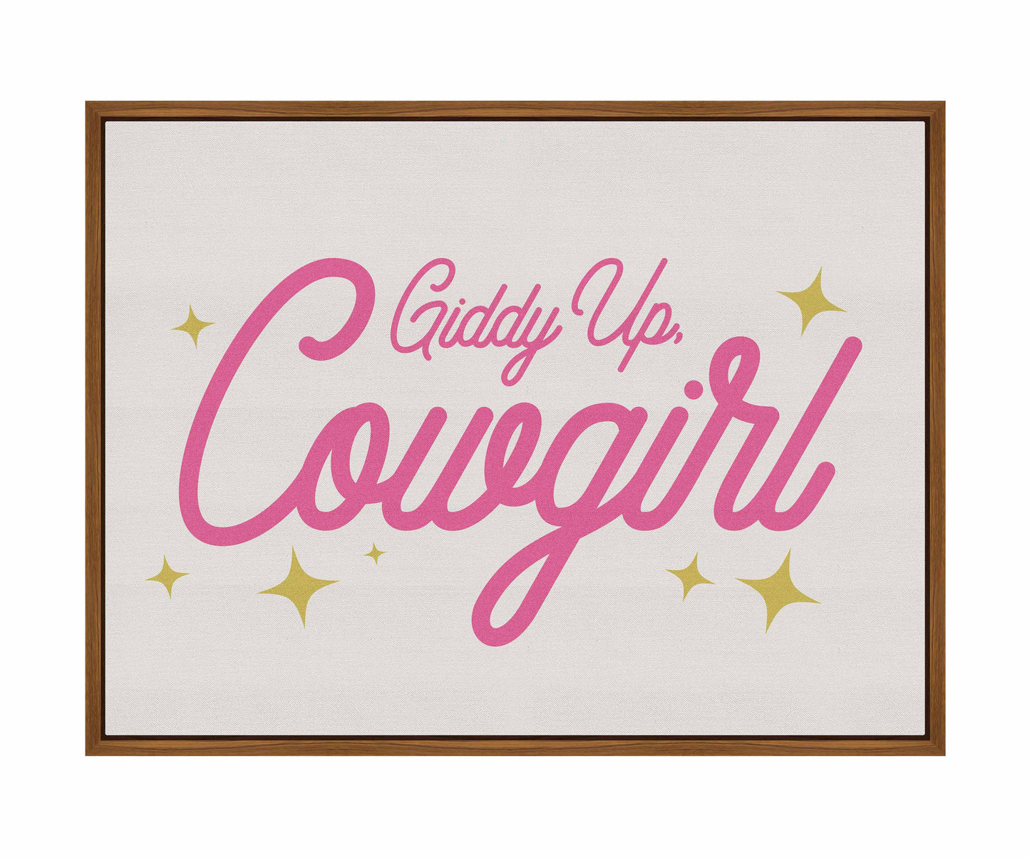 Giddy Up Cowgirl A - Gallery Wrapped Canvas