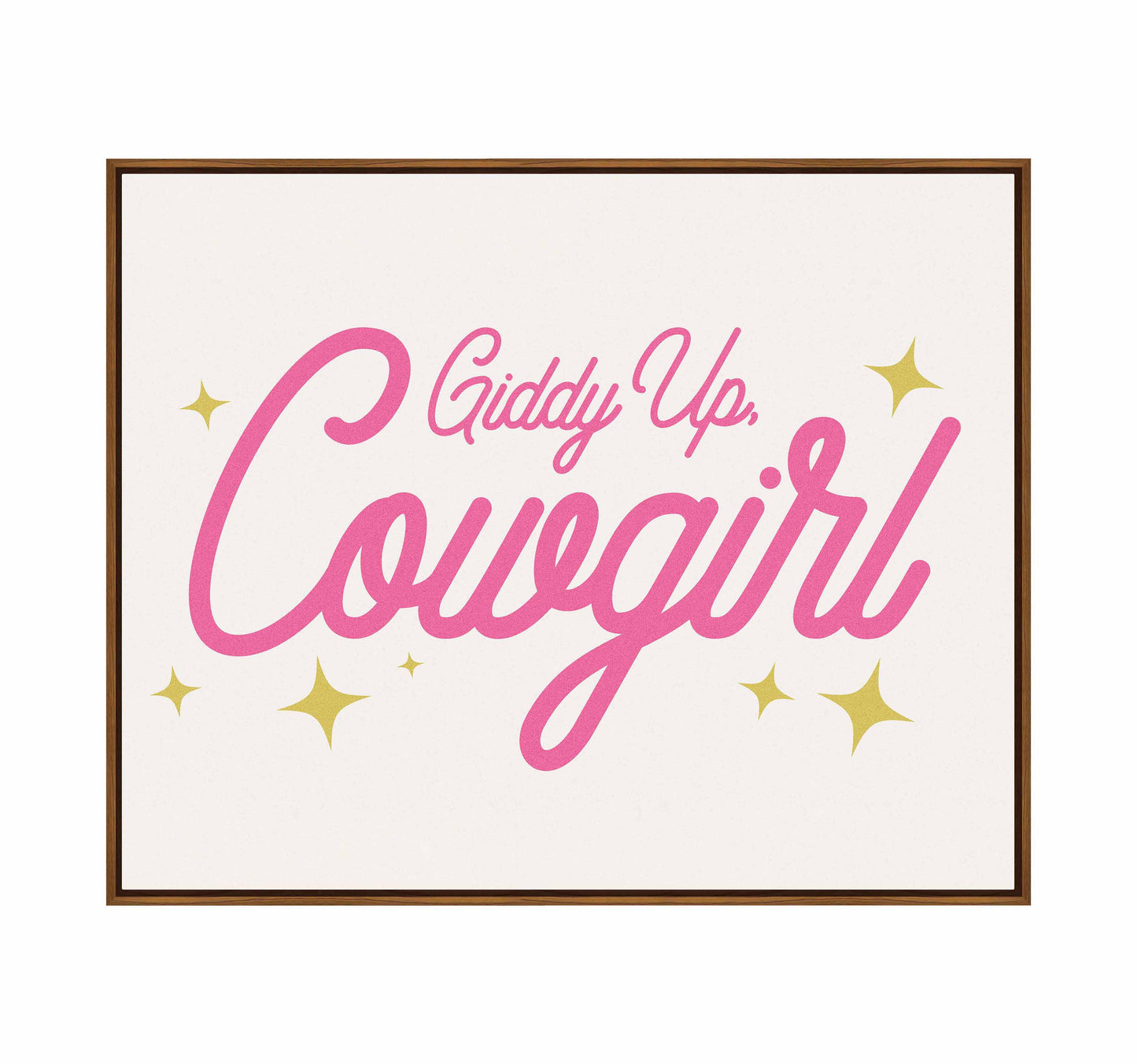 Giddy Up Cowgirl A - Gallery Wrapped Canvas