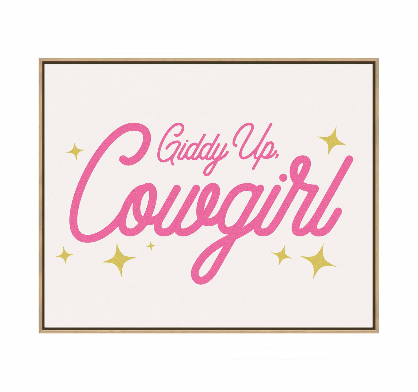 Giddy Up Cowgirl A - Gallery Wrapped Canvas