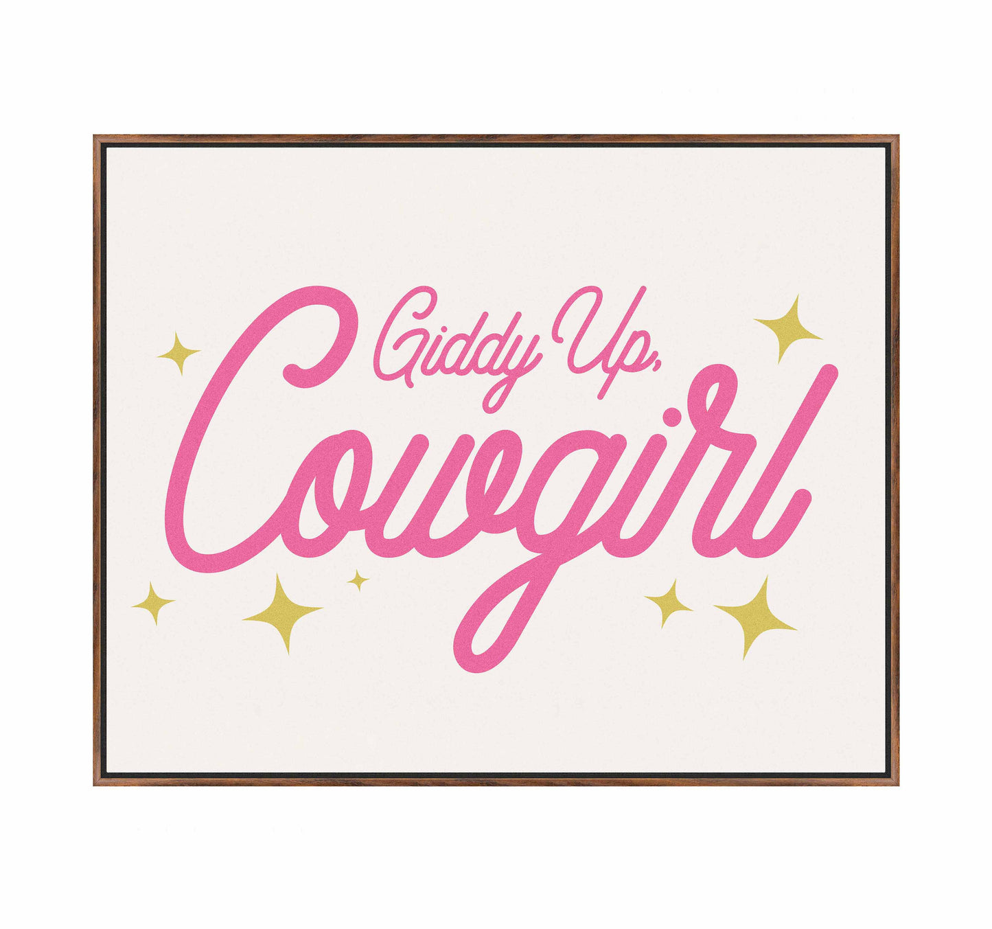 Giddy Up Cowgirl A - Gallery Wrapped Canvas