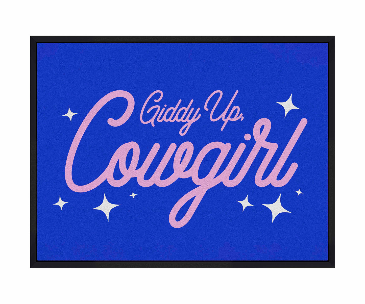 Giddy Up Cowgirl B - Gallery Wrapped Canvas