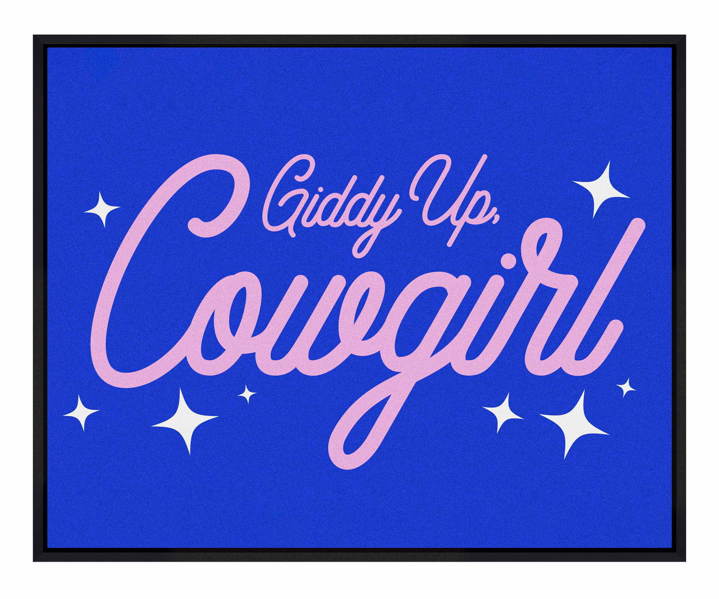 Giddy Up Cowgirl B - Gallery Wrapped Canvas