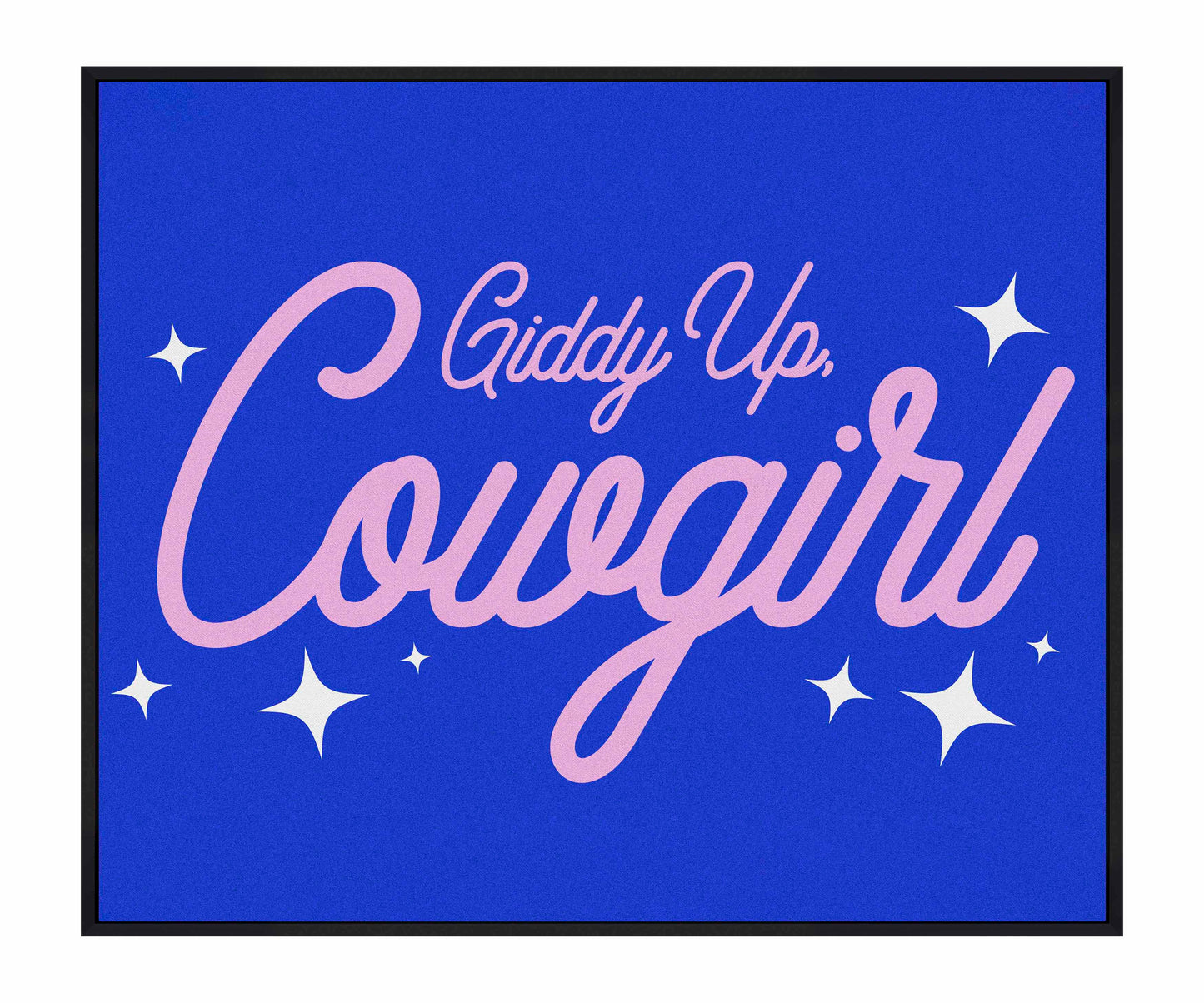 Giddy Up Cowgirl B - Gallery Wrapped Canvas