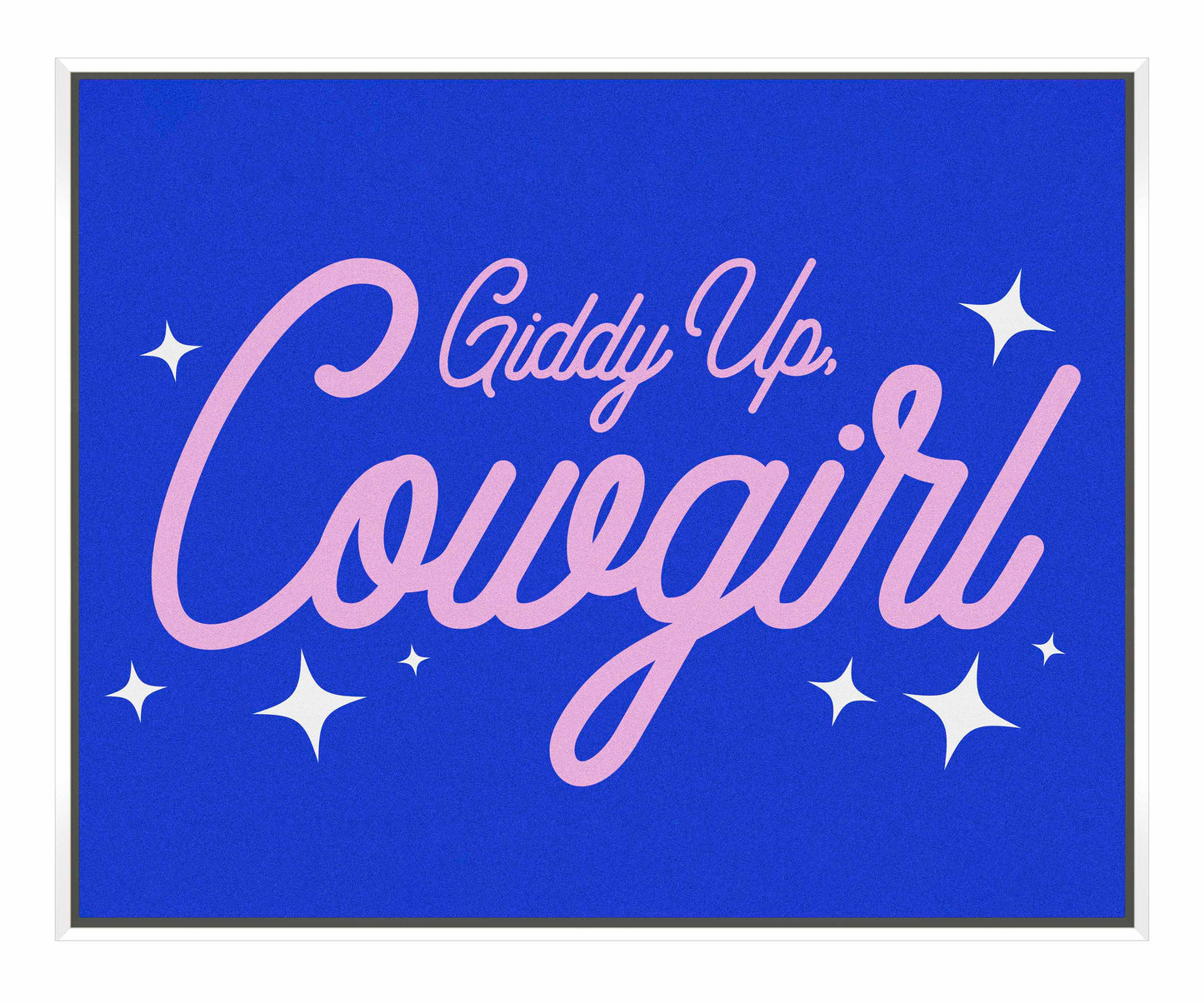Giddy Up Cowgirl B - Gallery Wrapped Canvas