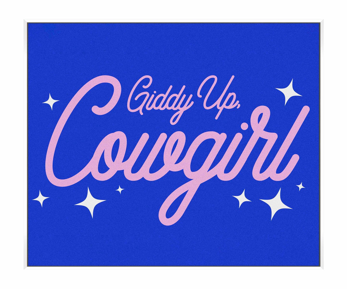 Giddy Up Cowgirl B - Gallery Wrapped Canvas