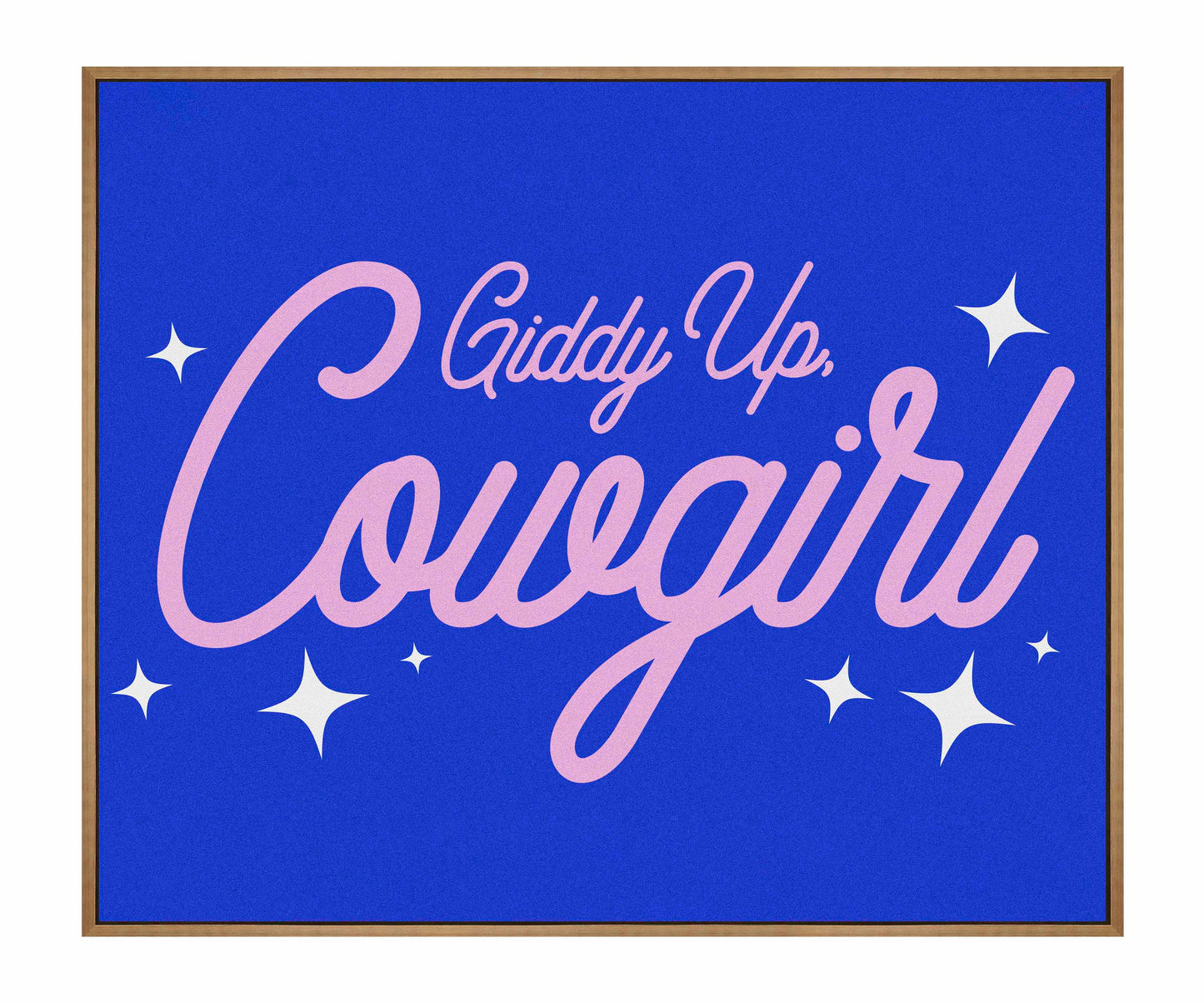 Giddy Up Cowgirl B - Gallery Wrapped Canvas