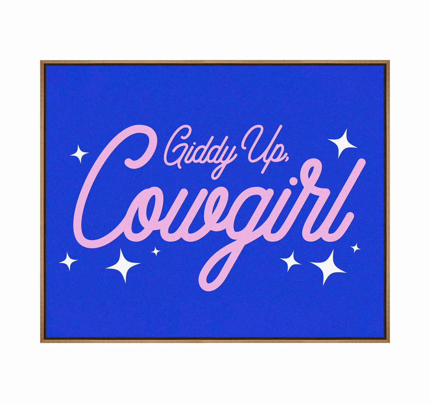 Giddy Up Cowgirl B - Gallery Wrapped Canvas