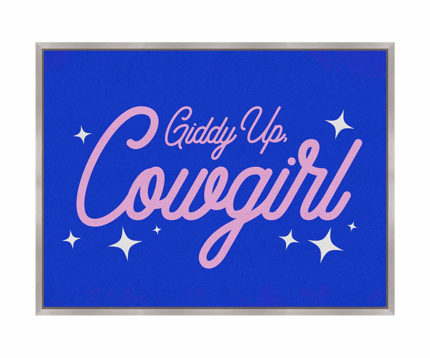 Giddy Up Cowgirl B - Gallery Wrapped Canvas