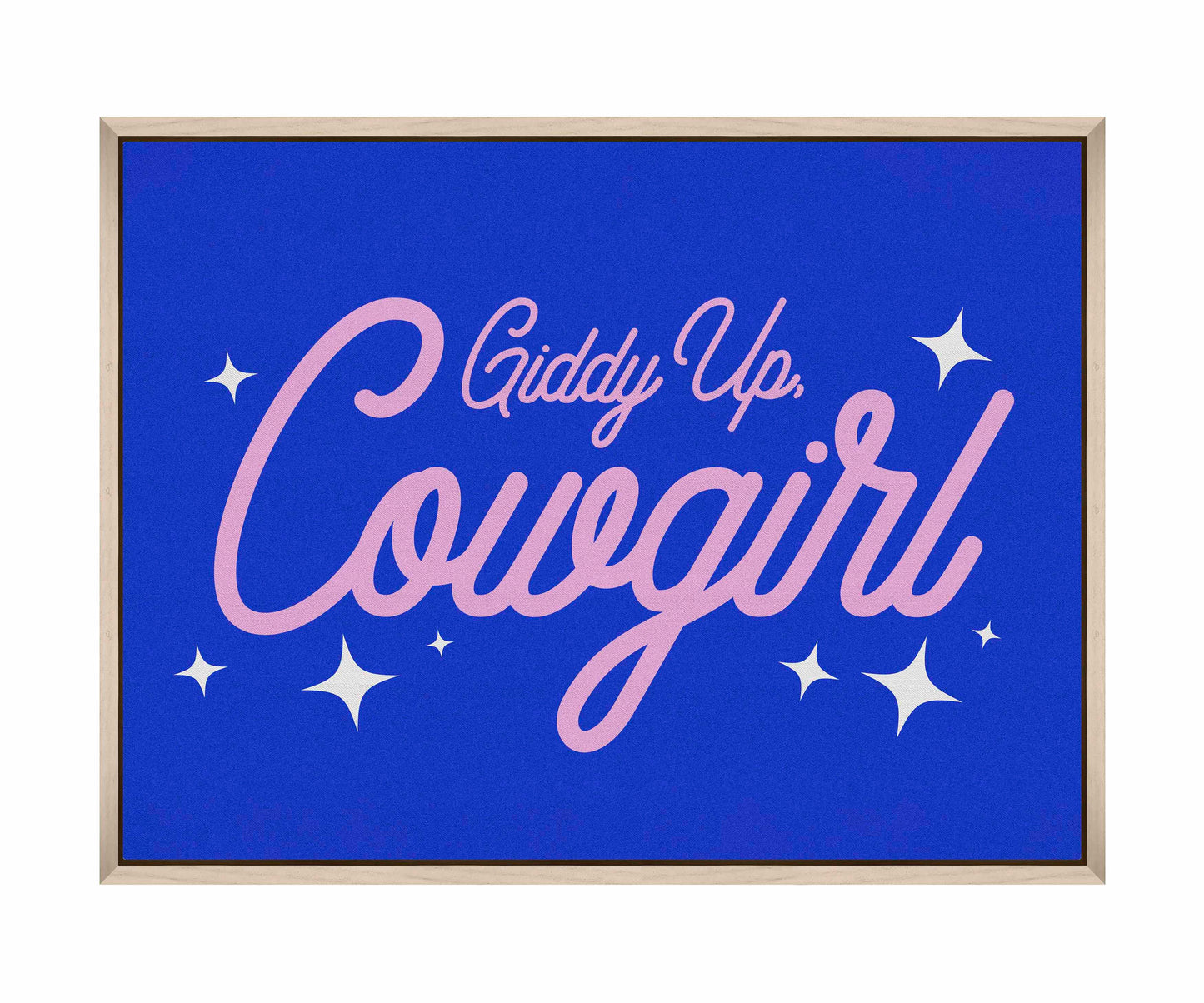 Giddy Up Cowgirl B - Gallery Wrapped Canvas