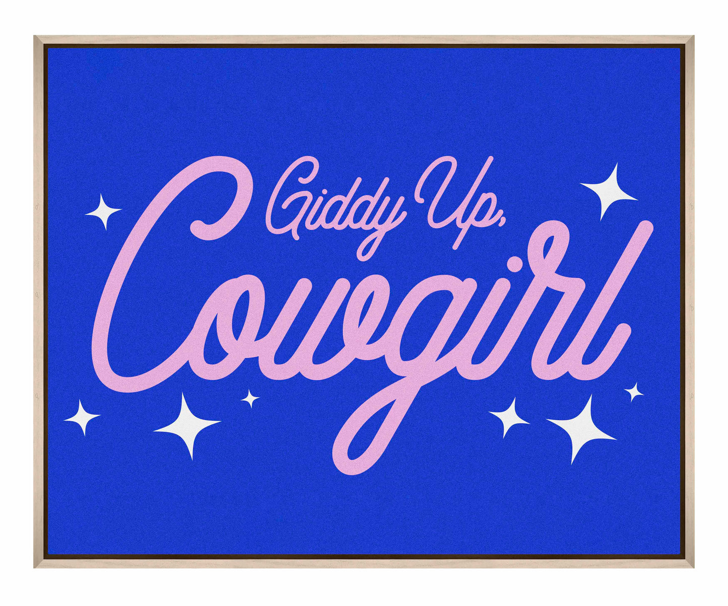 Giddy Up Cowgirl B - Gallery Wrapped Canvas