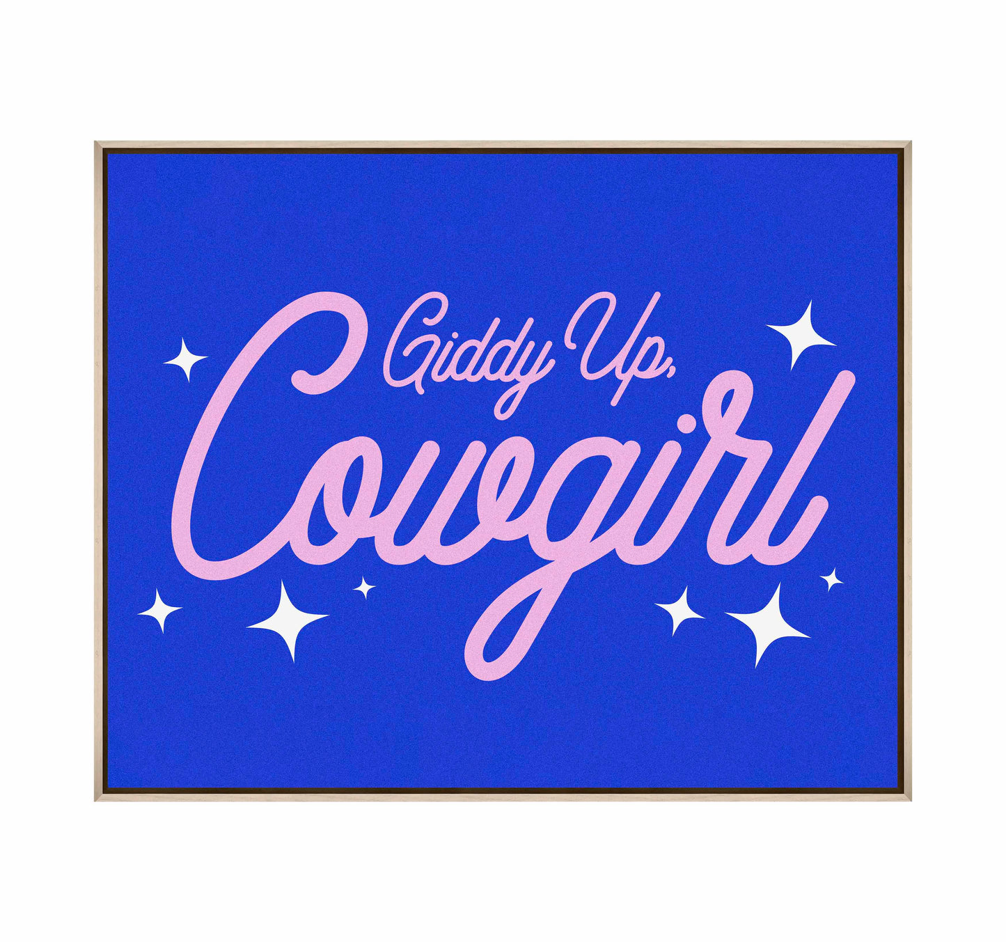 Giddy Up Cowgirl B - Gallery Wrapped Canvas