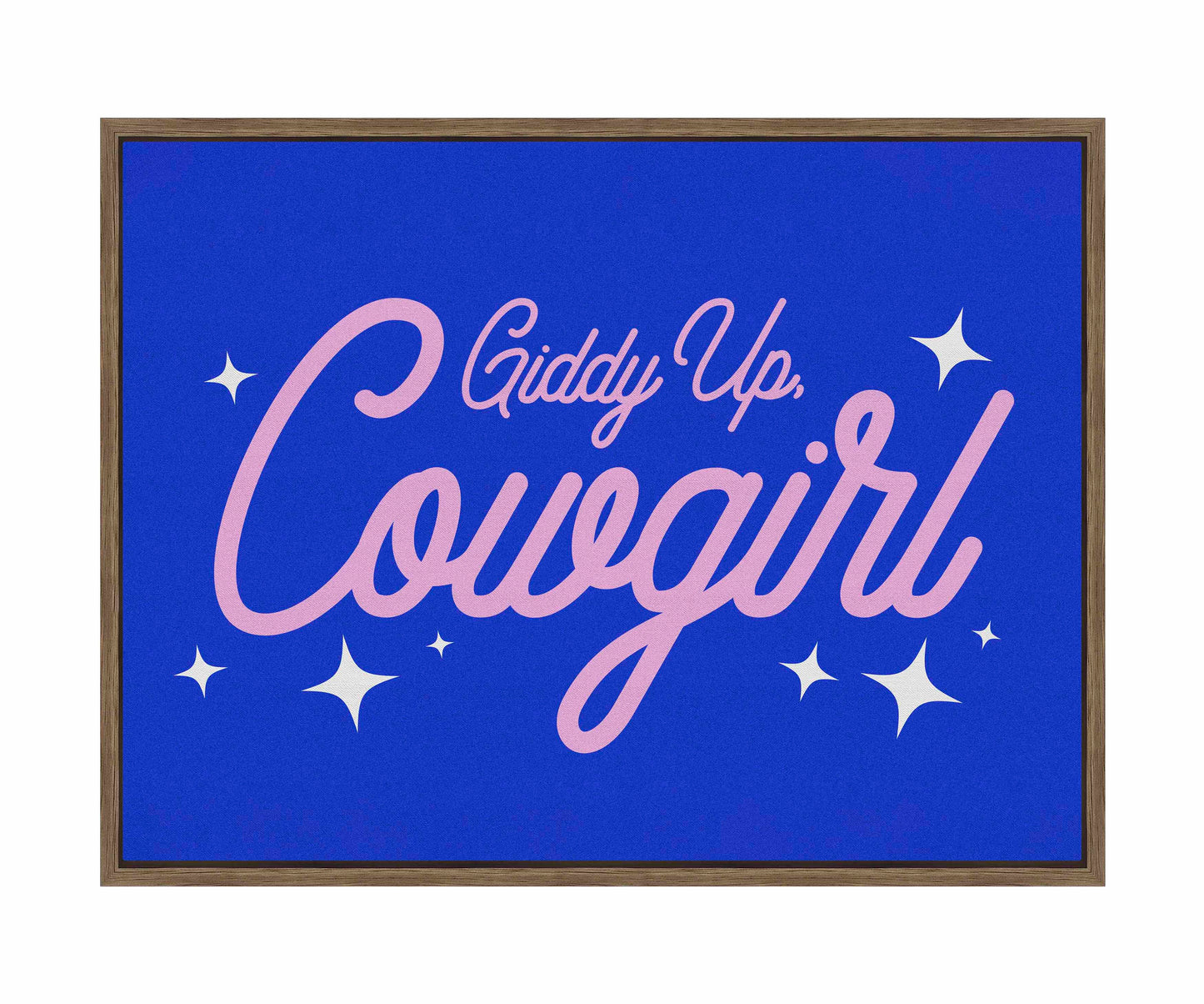 Giddy Up Cowgirl B - Gallery Wrapped Canvas