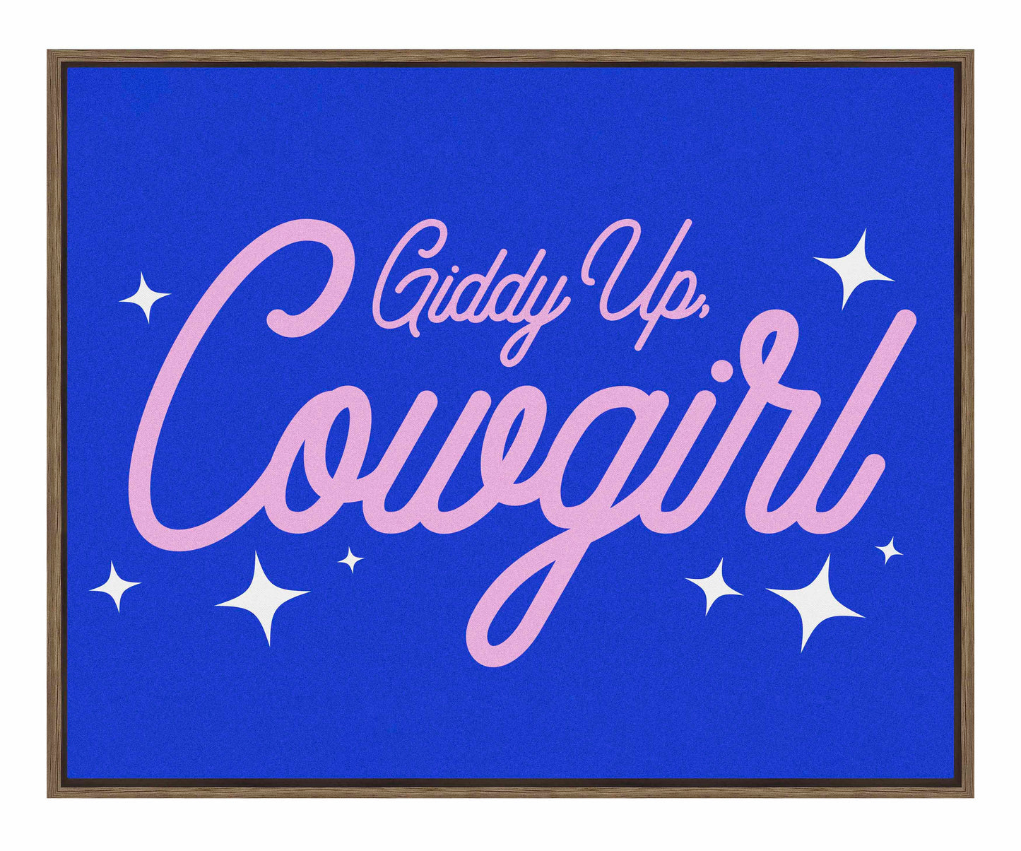 Giddy Up Cowgirl B - Gallery Wrapped Canvas