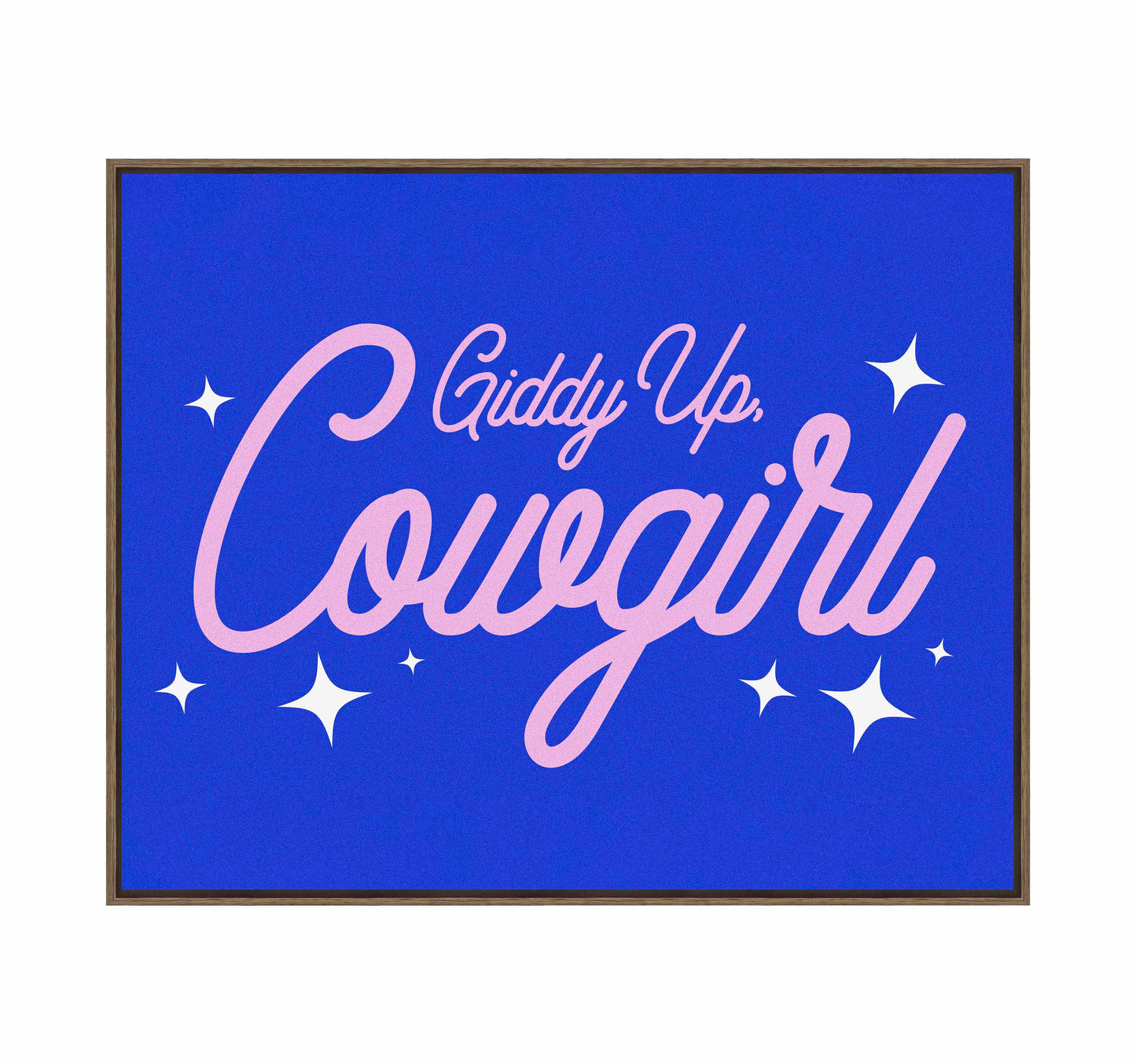 Giddy Up Cowgirl B - Gallery Wrapped Canvas