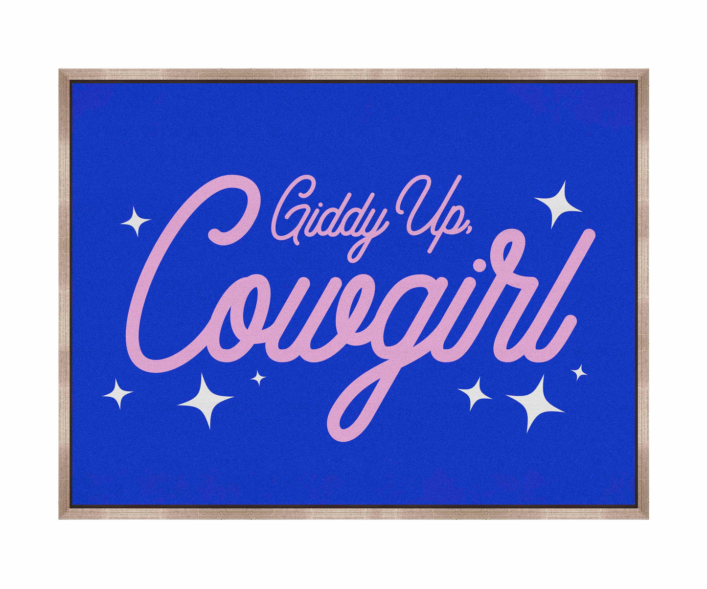 Giddy Up Cowgirl B - Gallery Wrapped Canvas