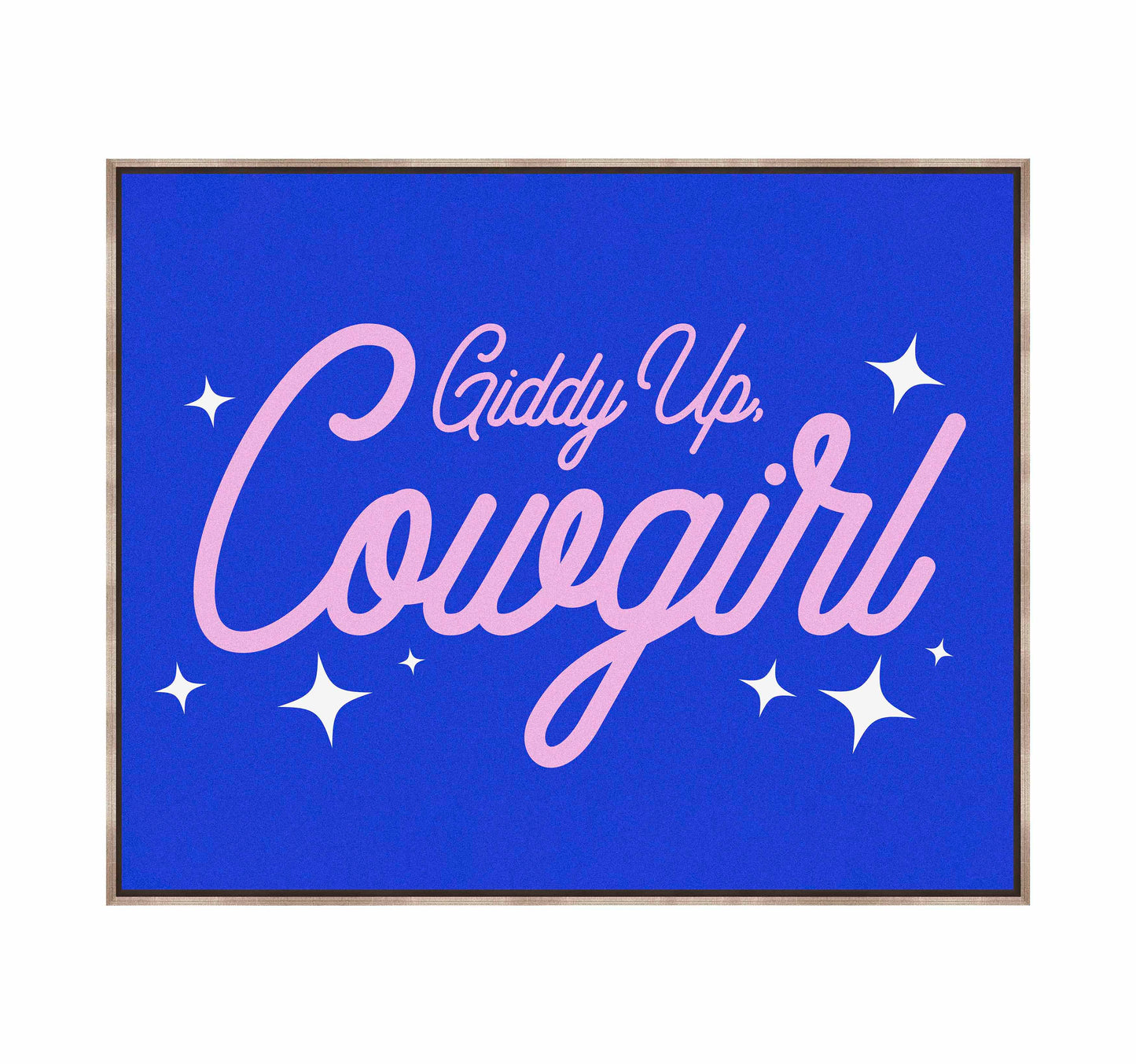 Giddy Up Cowgirl B - Gallery Wrapped Canvas