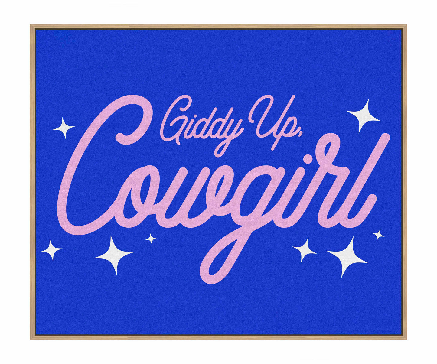 Giddy Up Cowgirl B - Gallery Wrapped Canvas