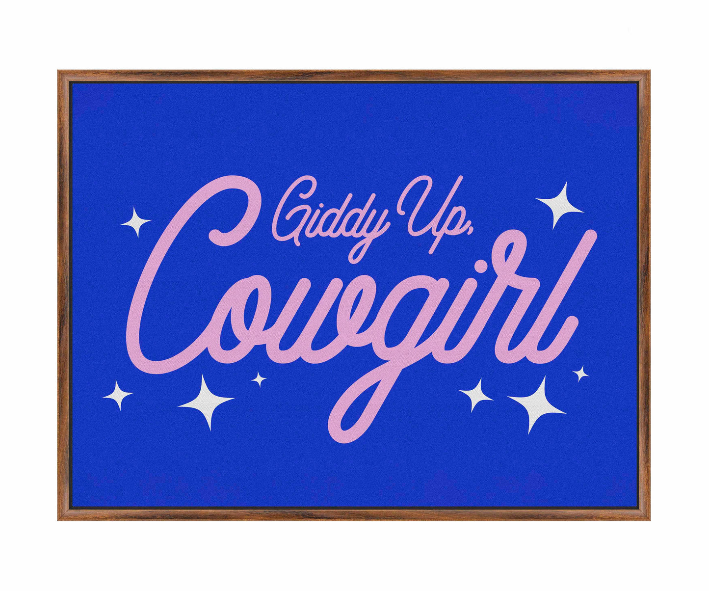 Giddy Up Cowgirl B - Gallery Wrapped Canvas