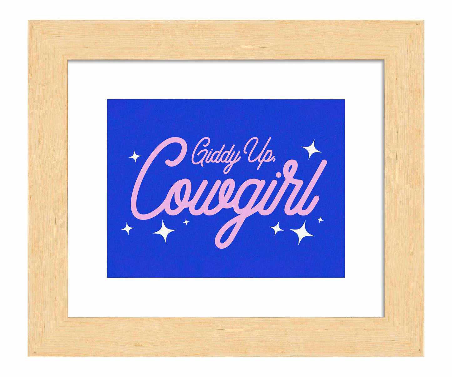 Giddy Up Cowgirl B - Art Prints